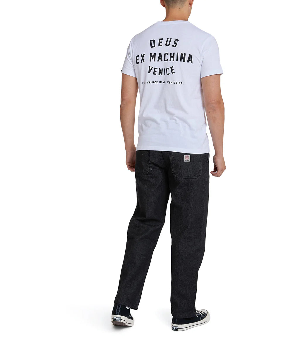 T-SHIRT SQUADRATA IN COTONE BIOLOGICO BIANCA