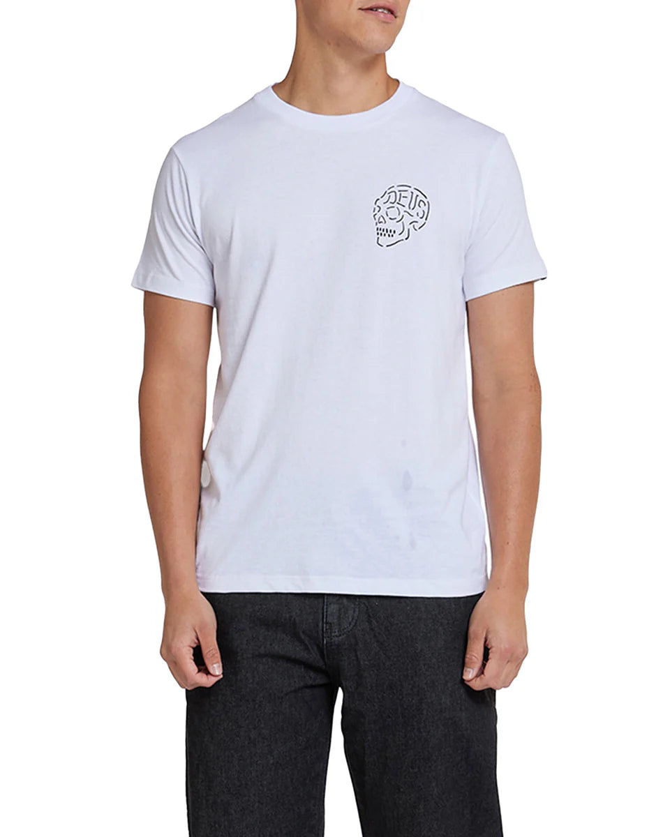 T-SHIRT SQUADRATA IN COTONE BIOLOGICO BIANCA