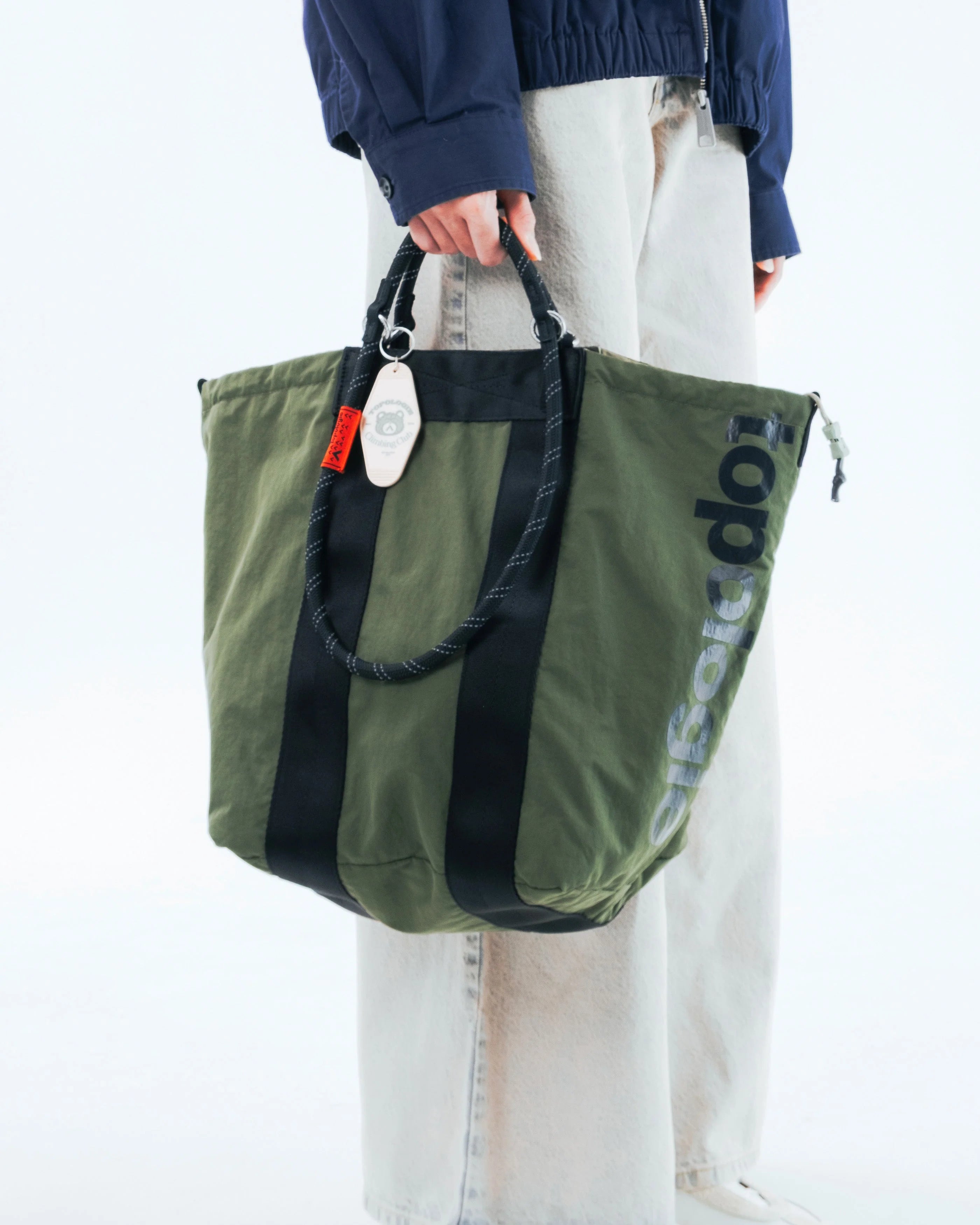 TOPOLOGIE - SUMMIT TOTE MEDIUM DEEP FOREST WASHED NYLON