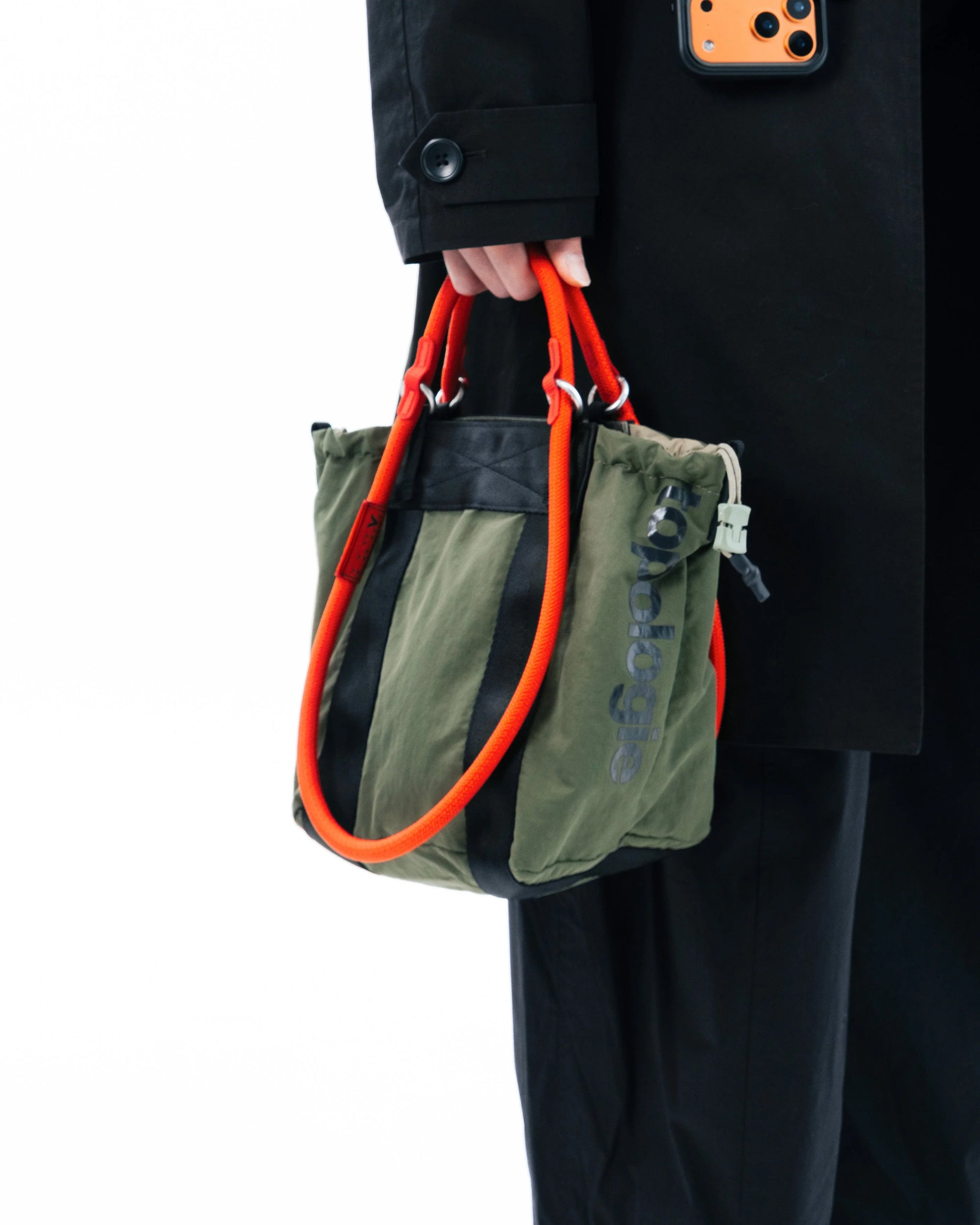 TOPOLOGIE - SUMMIT TOTE SMALL DEEP FOREST WASHED NYLON