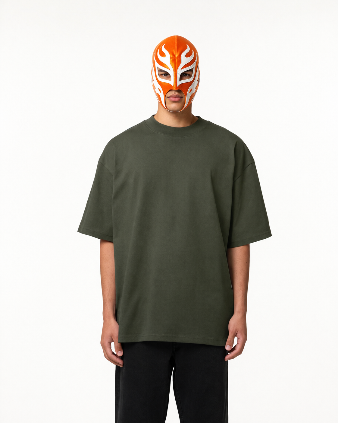 T-SHIRT BOX FIT IN COTONE VERDE