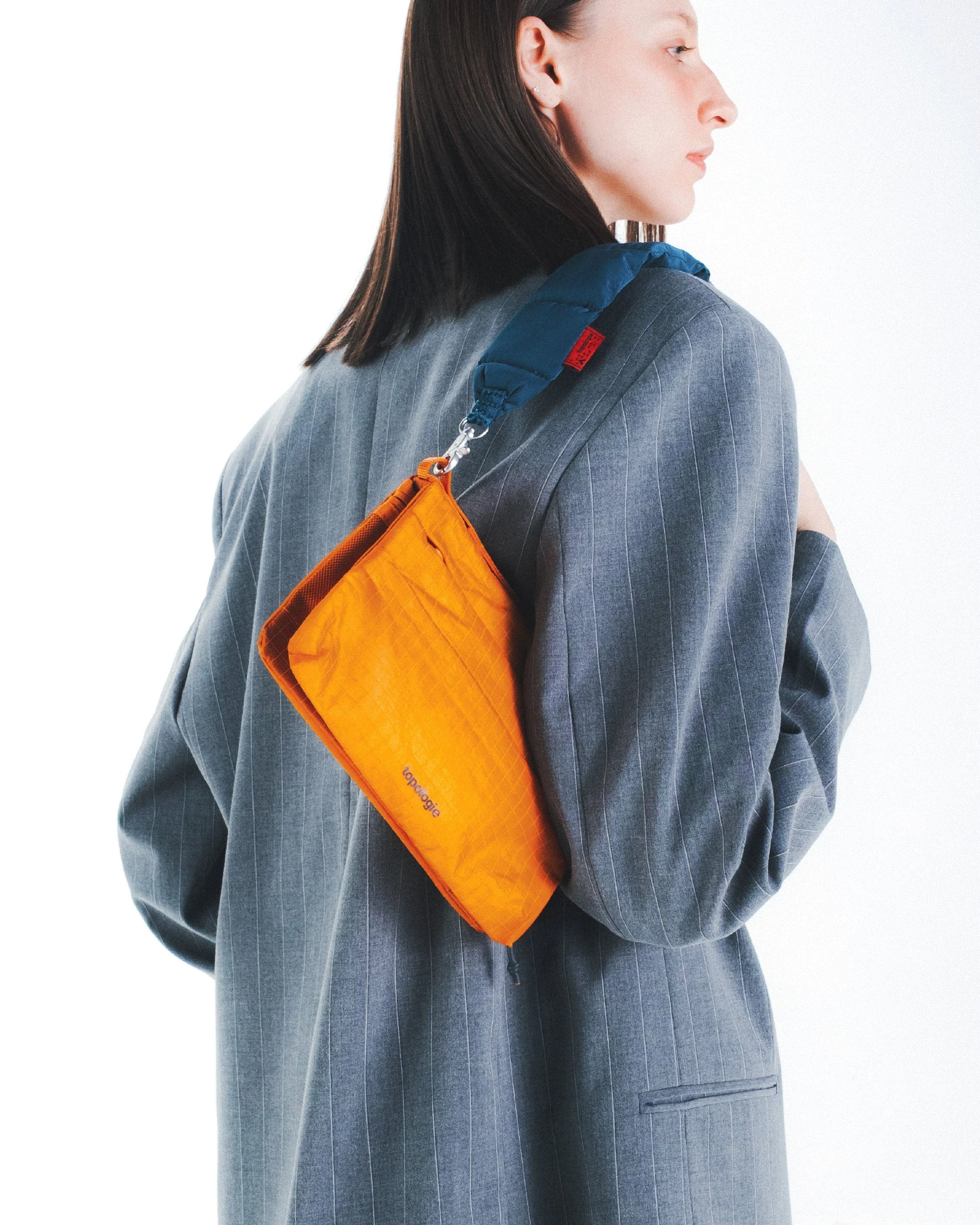 FLAT SACOCHE PICCOLA ARANCIONE GLAZED RIPSTOP