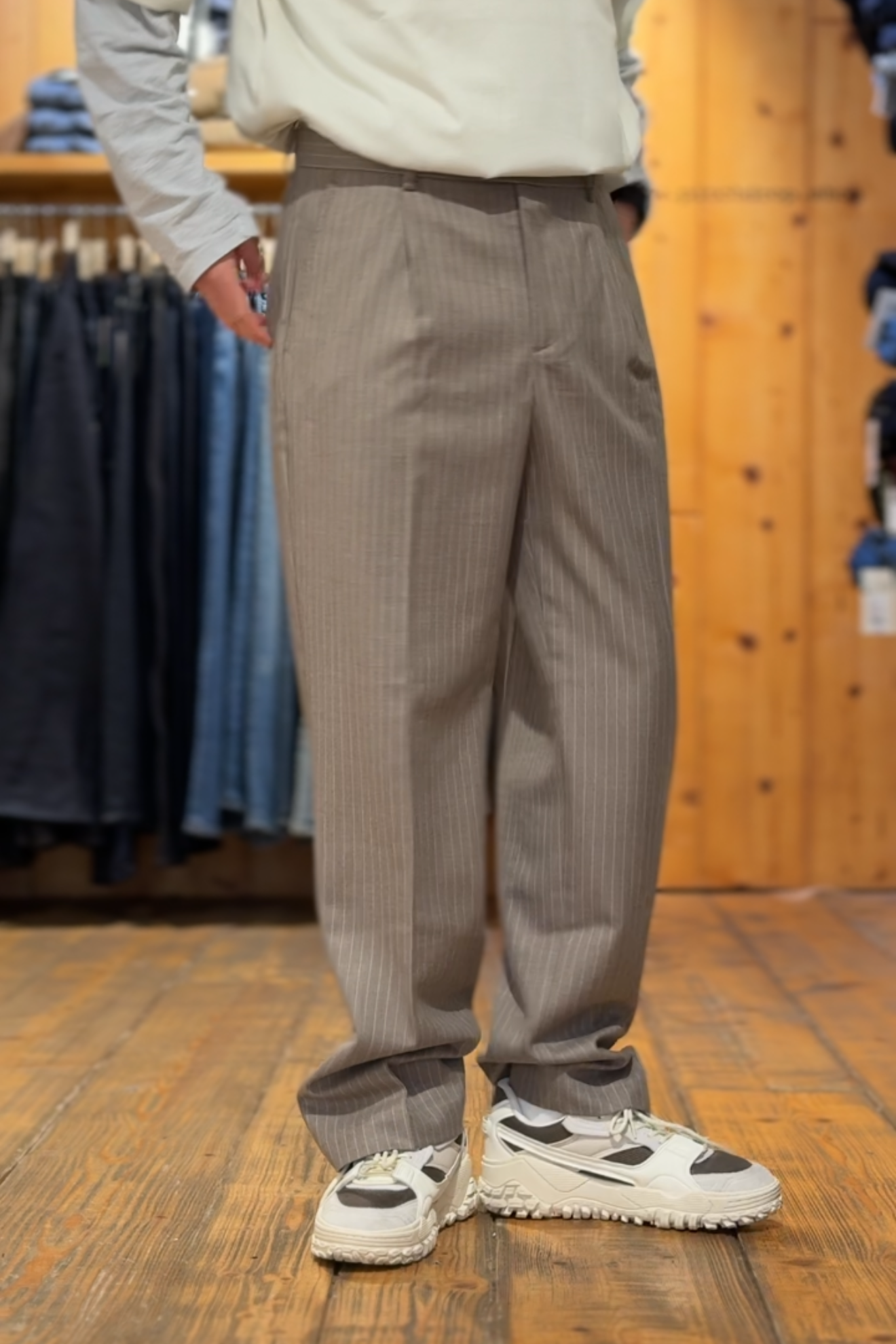 PANTALONE 50% LANA LOOSE FIT