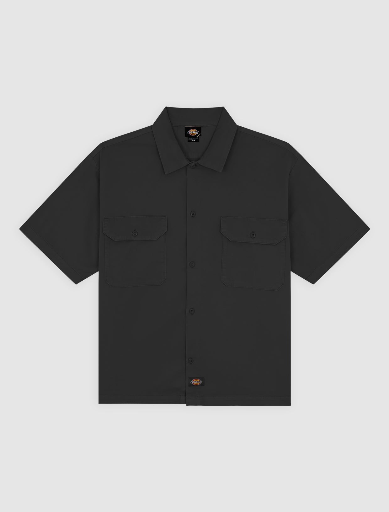 CAMICIA A MANICHE CORTE NERA