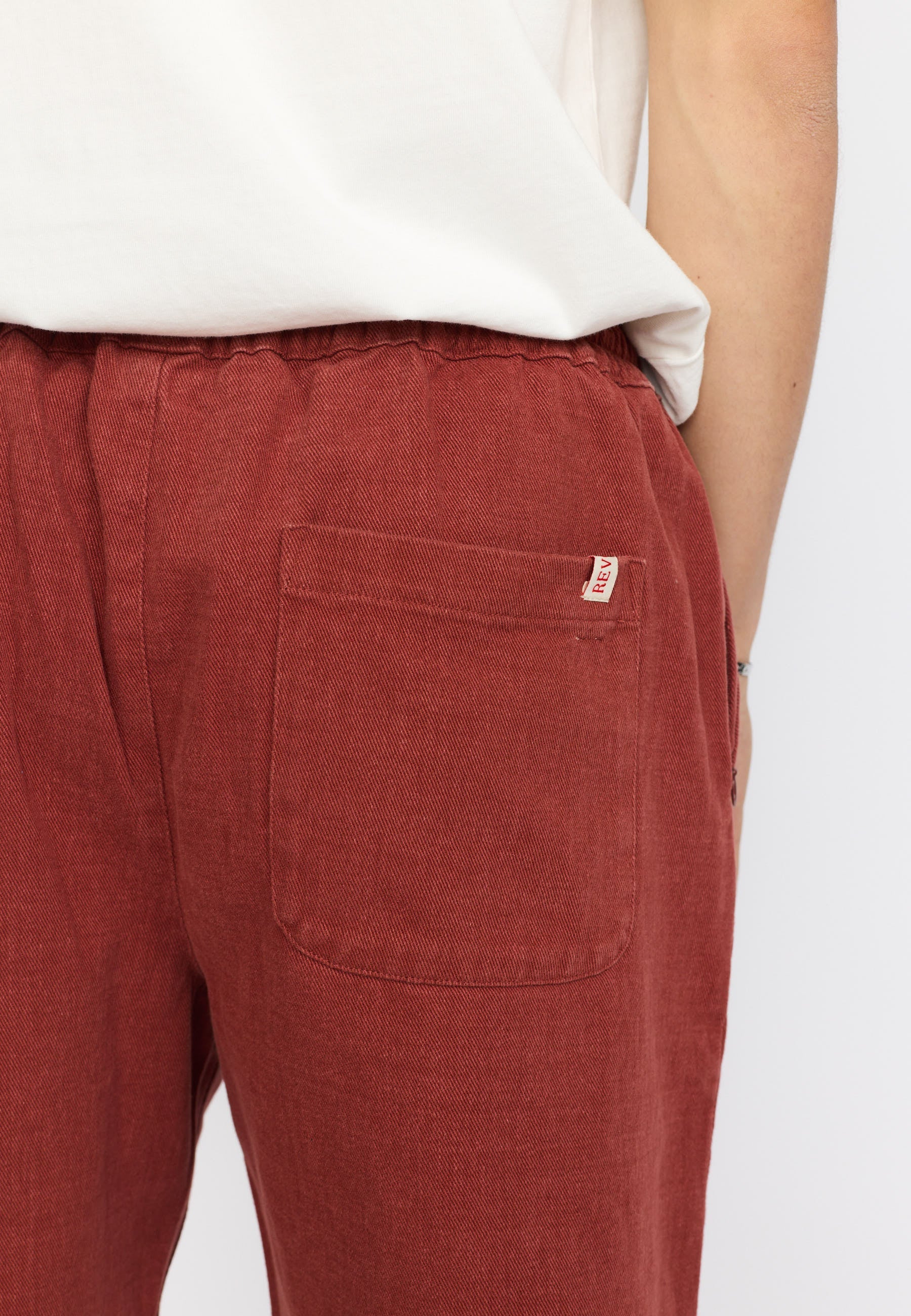 SHORTS CASUAL IN COTONE ARANCIONE SCURO