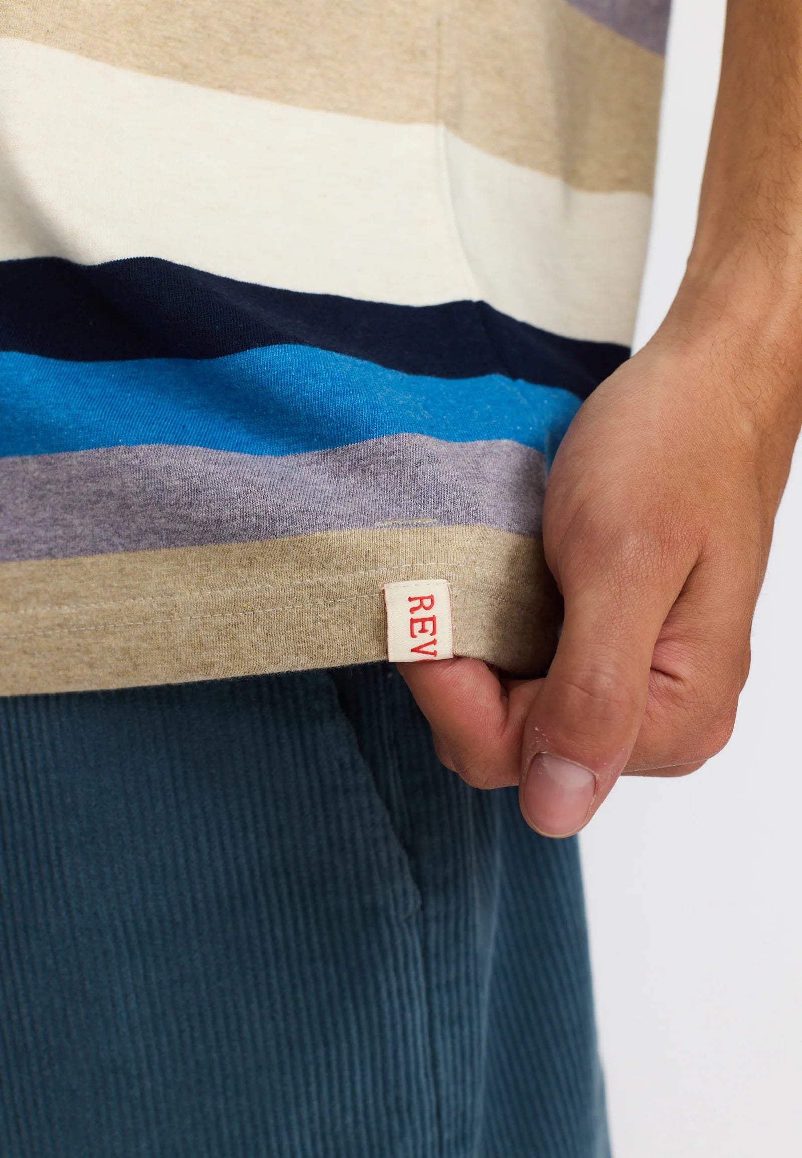 T-SHIRT LOOSE FIT IN COTONE BLU
