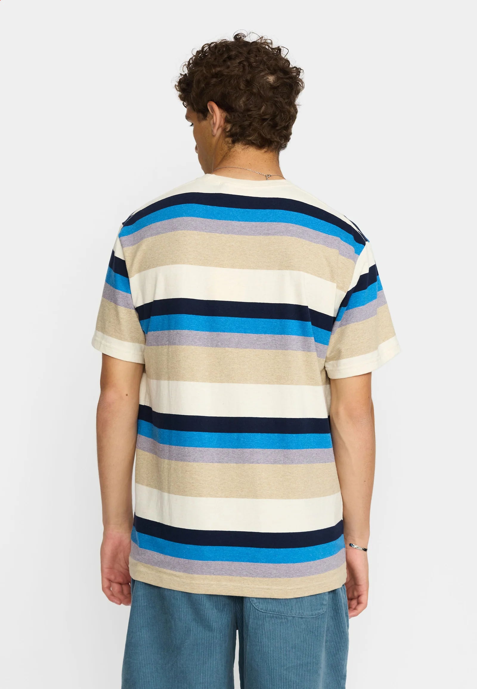T-SHIRT LOOSE FIT IN COTONE BLU