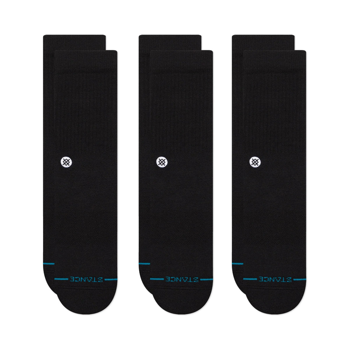 CALZINI IN COTONE NERO 3 PACK