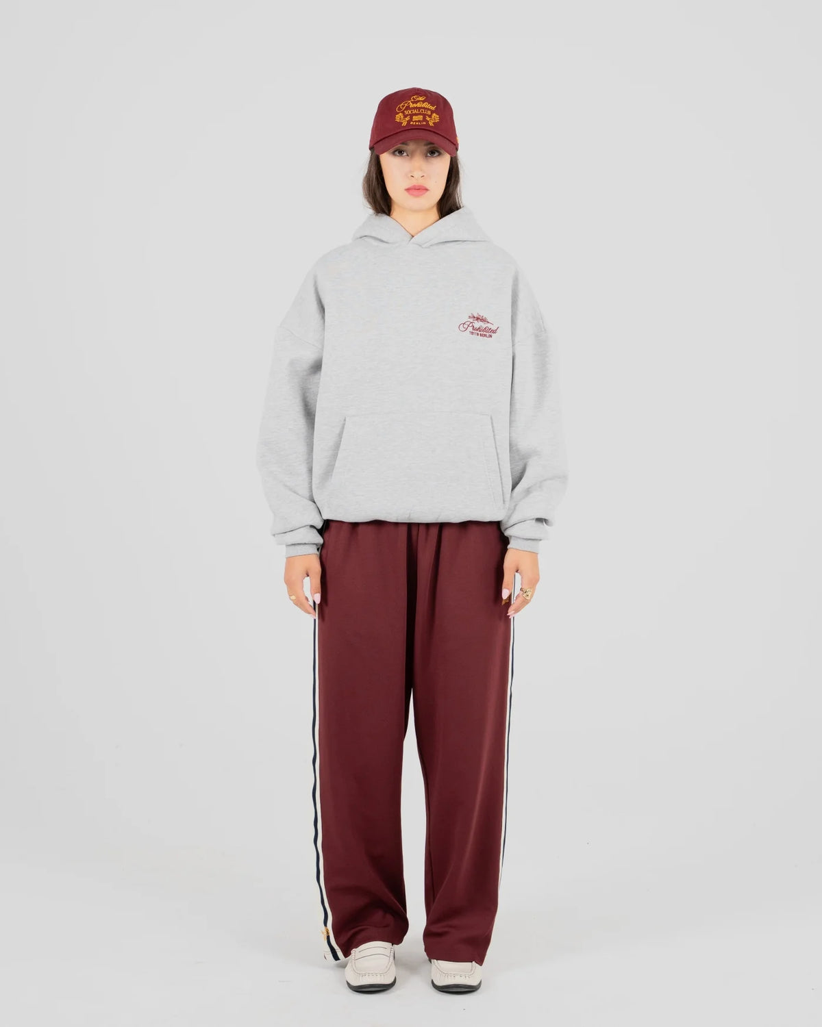FELPA OVERSIZED FIT IN COTONE GRIGIO MELANGE
