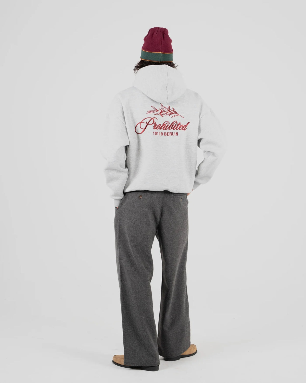 FELPA OVERSIZED FIT IN COTONE GRIGIO MELANGE
