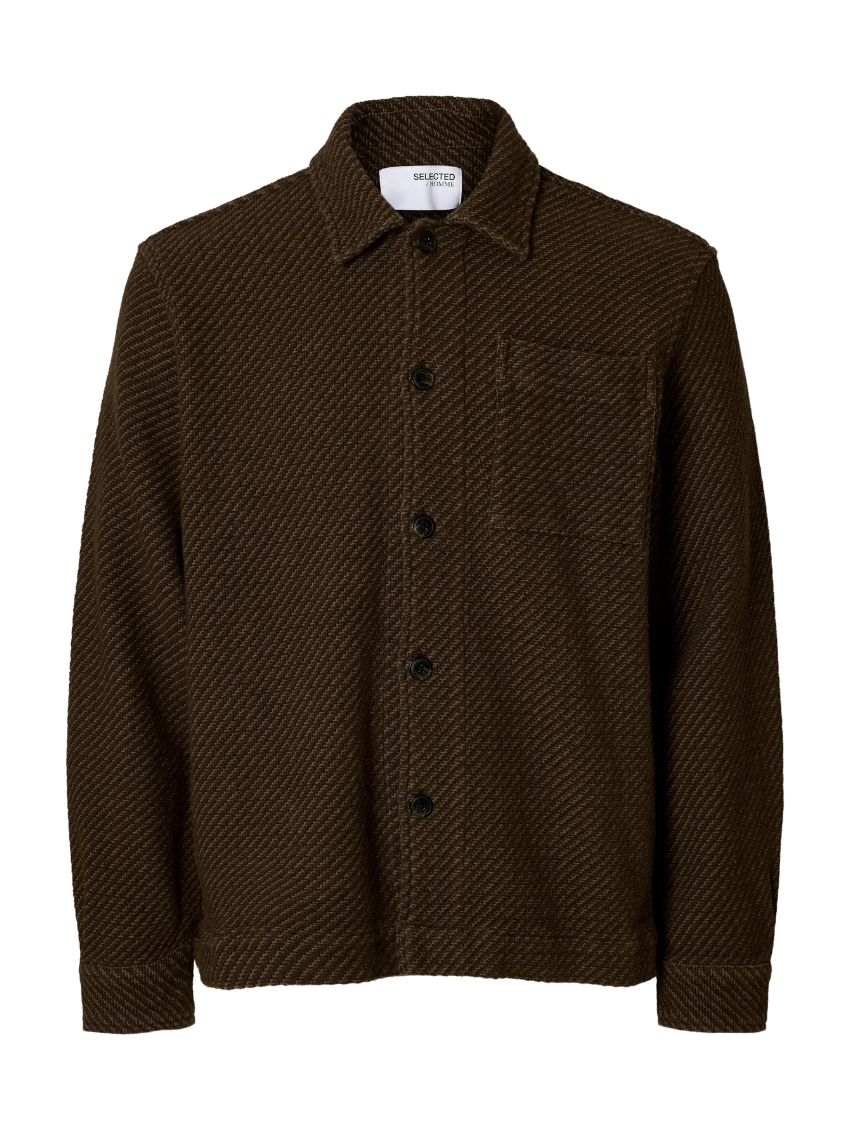 OVERSHIRT STRUTTURATA IN FELPA