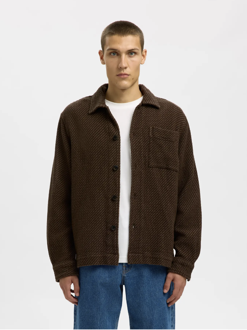 OVERSHIRT STRUTTURATA IN FELPA