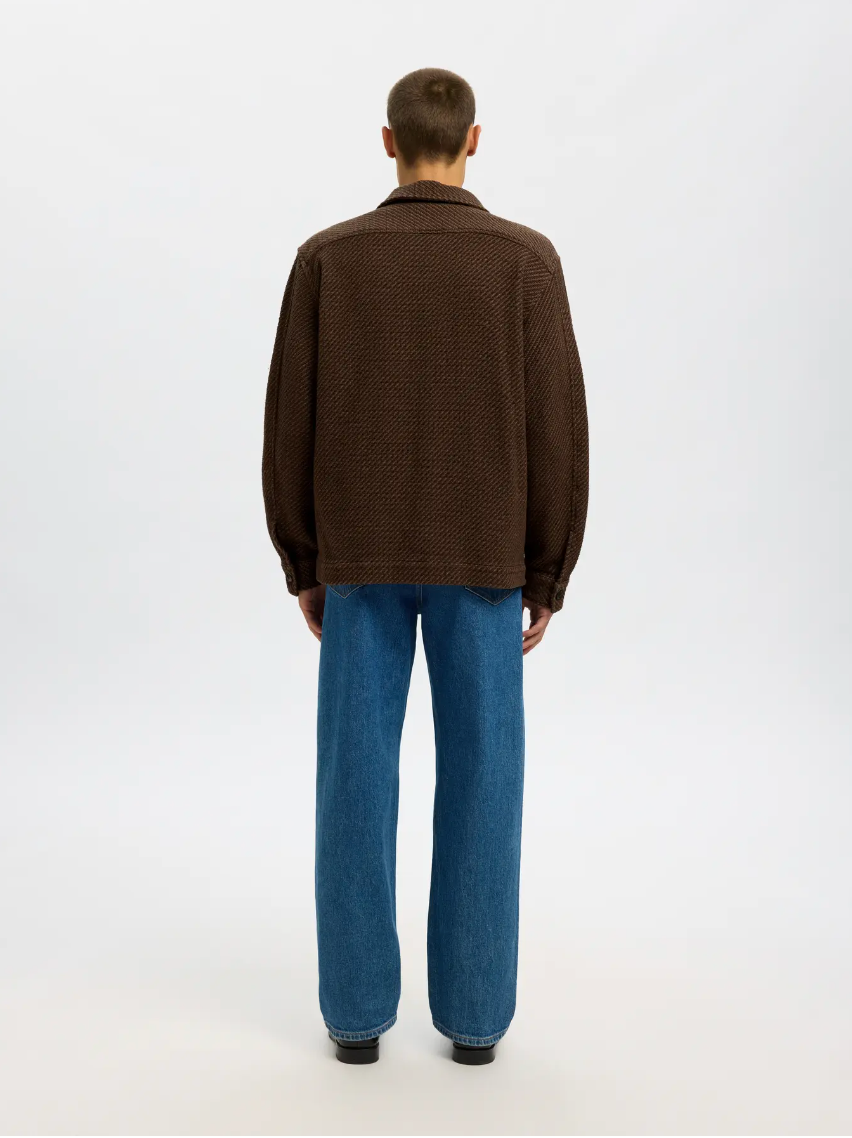 OVERSHIRT STRUTTURATA IN FELPA