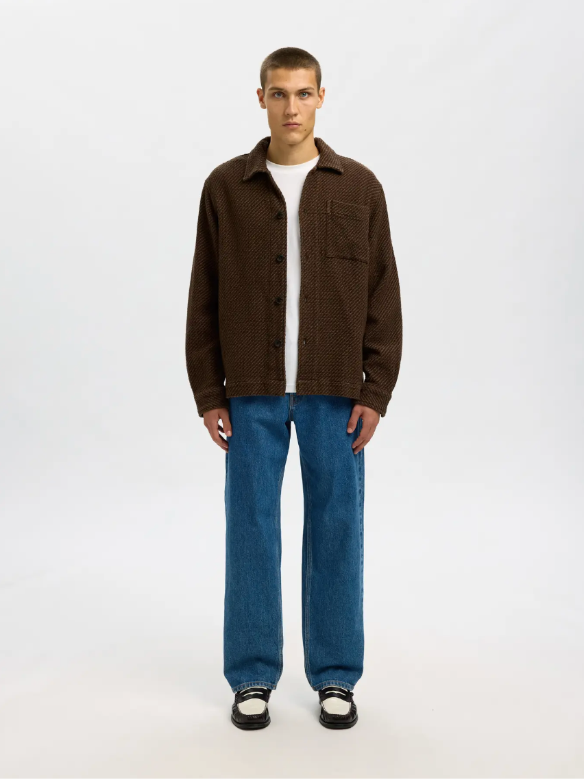 OVERSHIRT STRUTTURATA IN FELPA