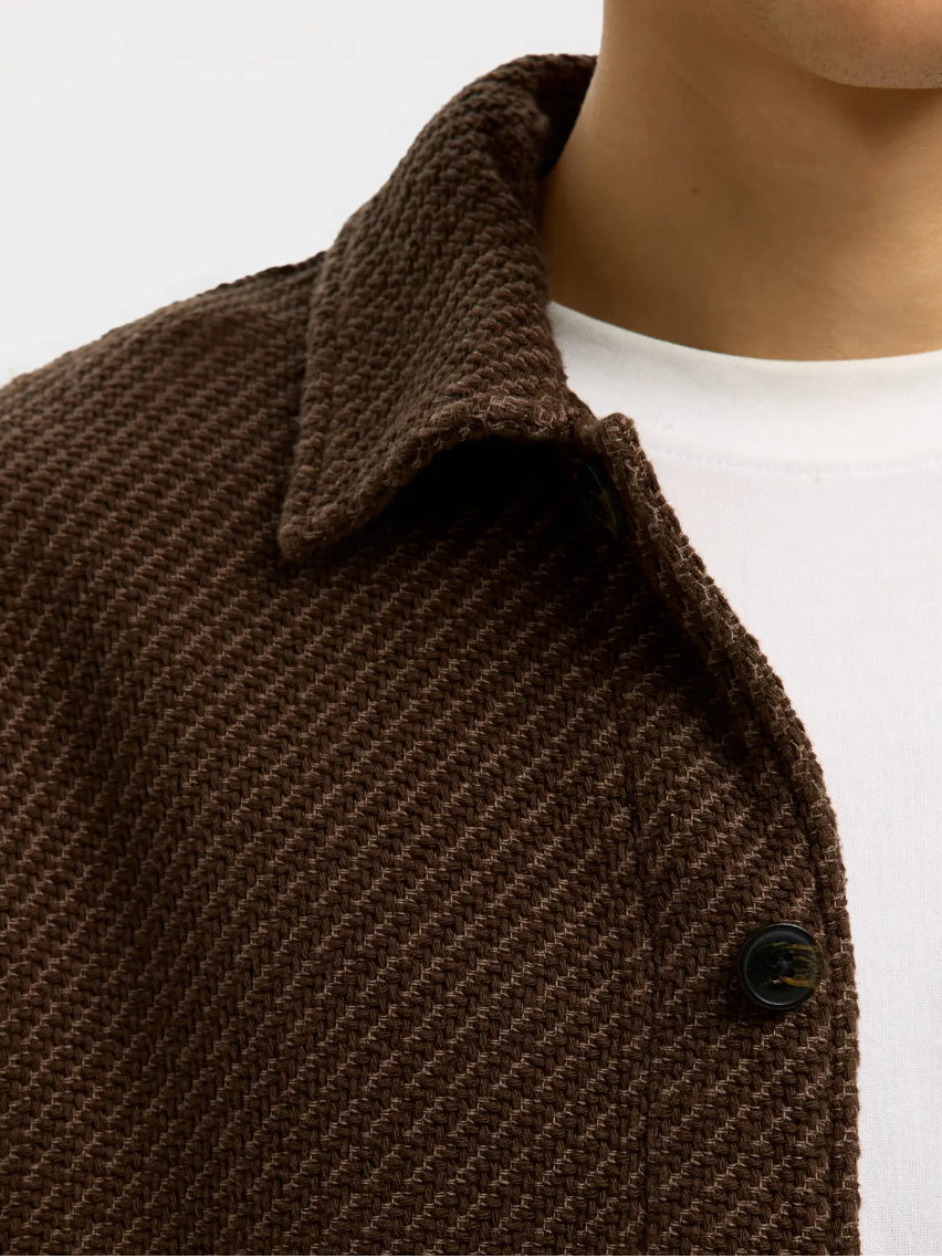 OVERSHIRT STRUTTURATA IN FELPA