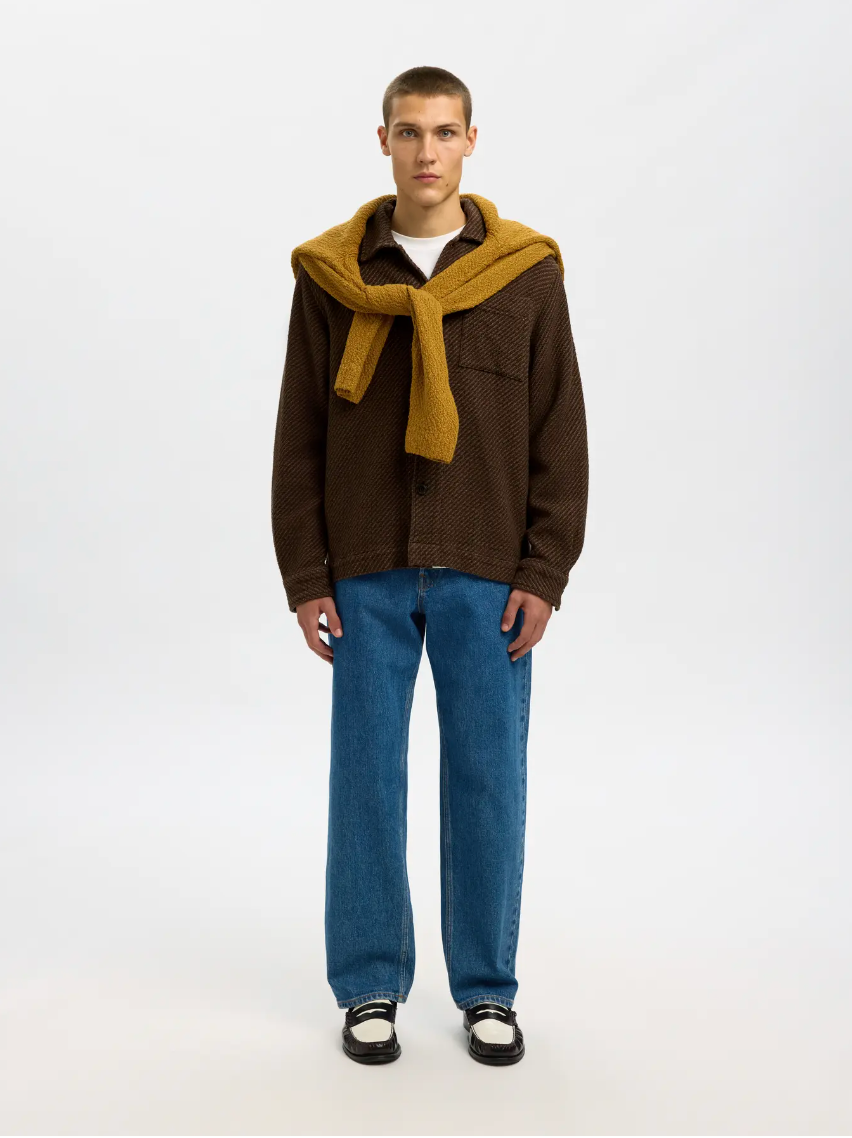 OVERSHIRT STRUTTURATA IN FELPA