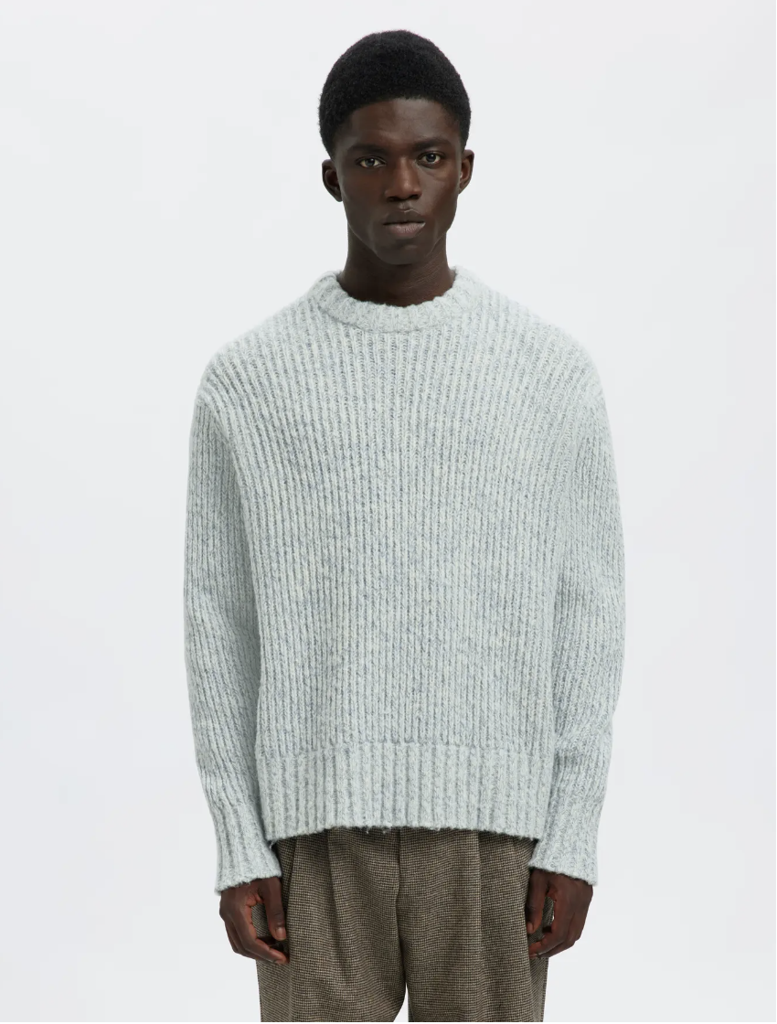 MAGLIONE GIROCOLLO RELAXED IN LANA