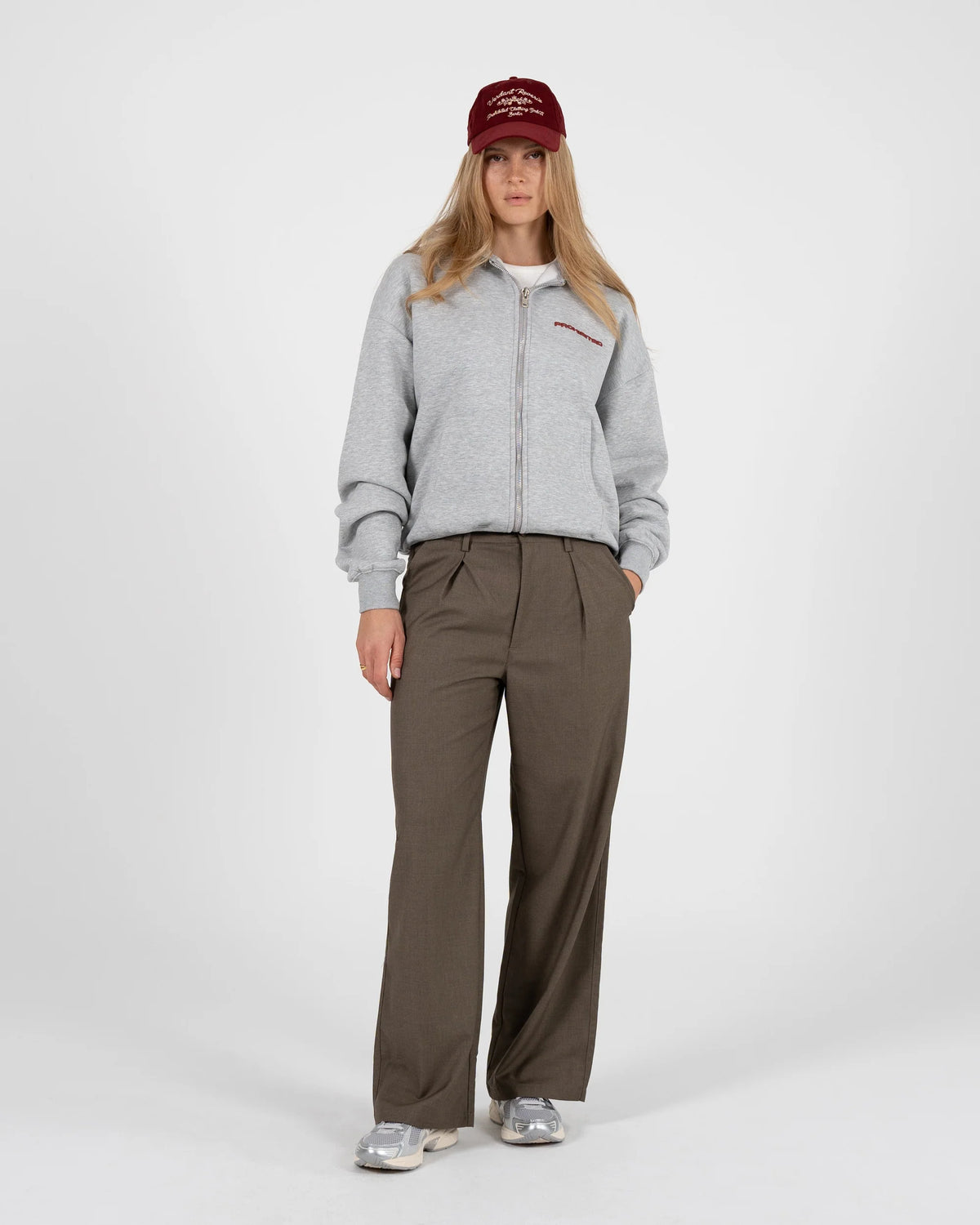 PANTALONE REGULAR FIT IN COTONE VERDE KHAKI
