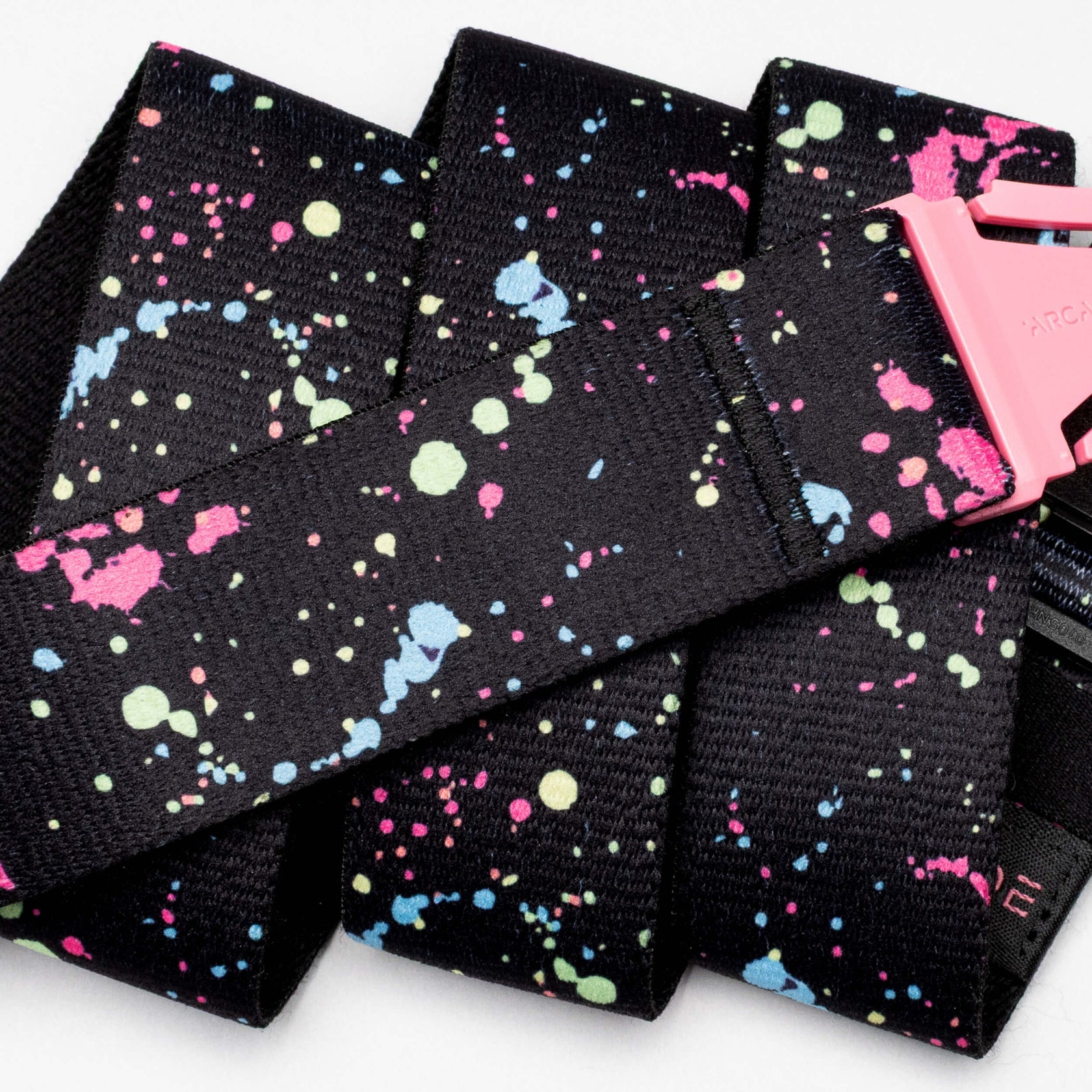 CINTURA SPLATTER NERA NEON