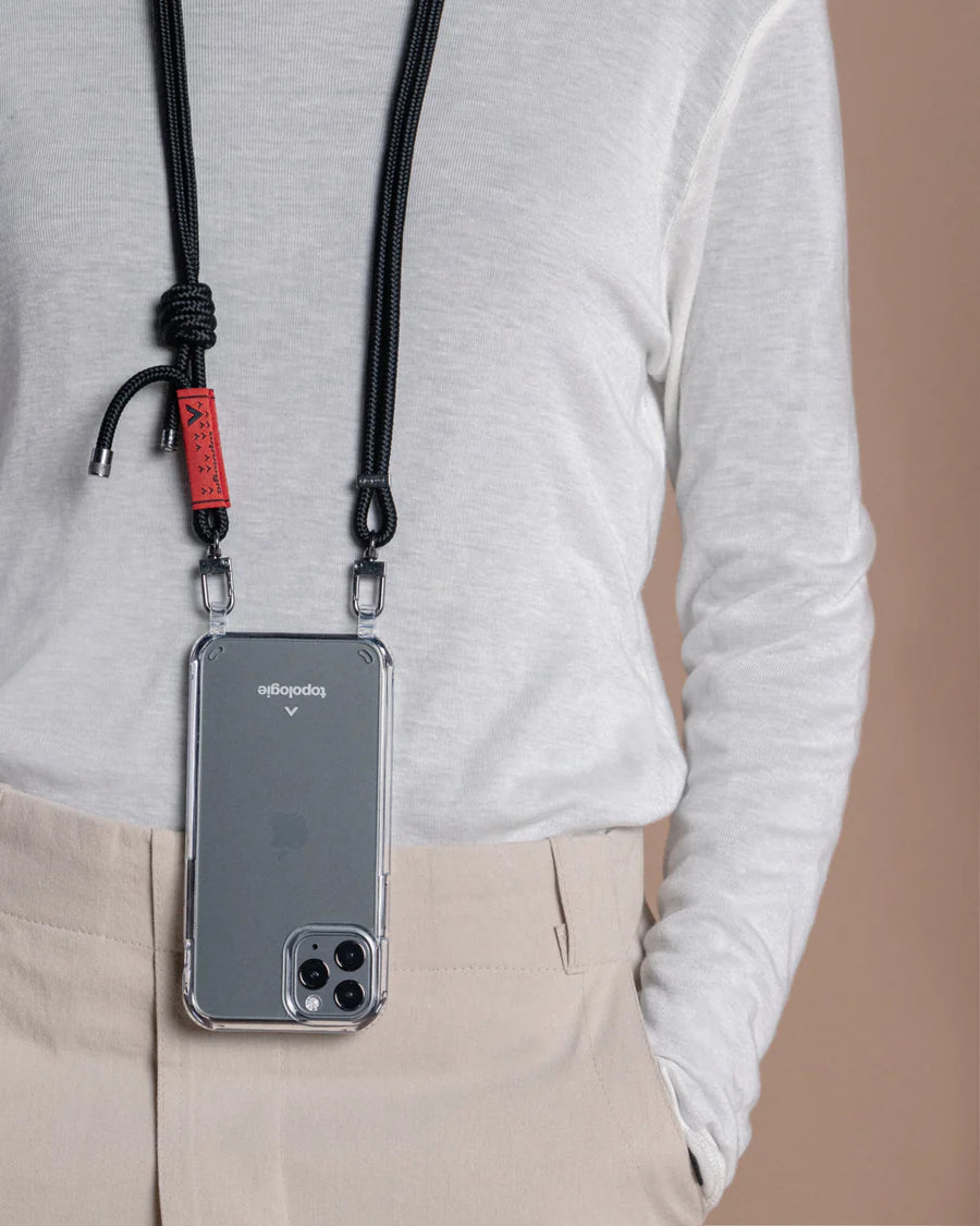 TOPOLOGIE - 6.0MM ROPE STRAP BLACK SOLID