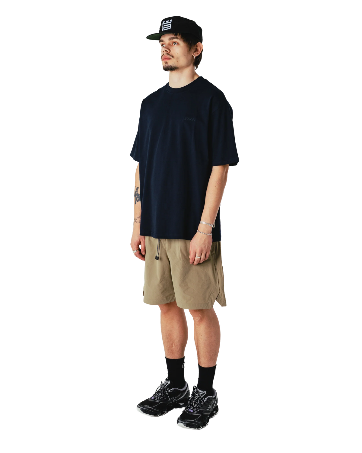 T-SHIRT CASUAL FIT IN COTONE BLU SCURO
