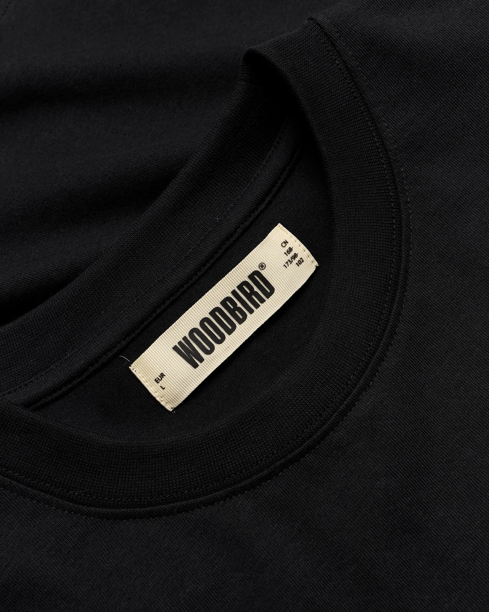 T-SHIRT CASUAL FIT IN COTONE NERO