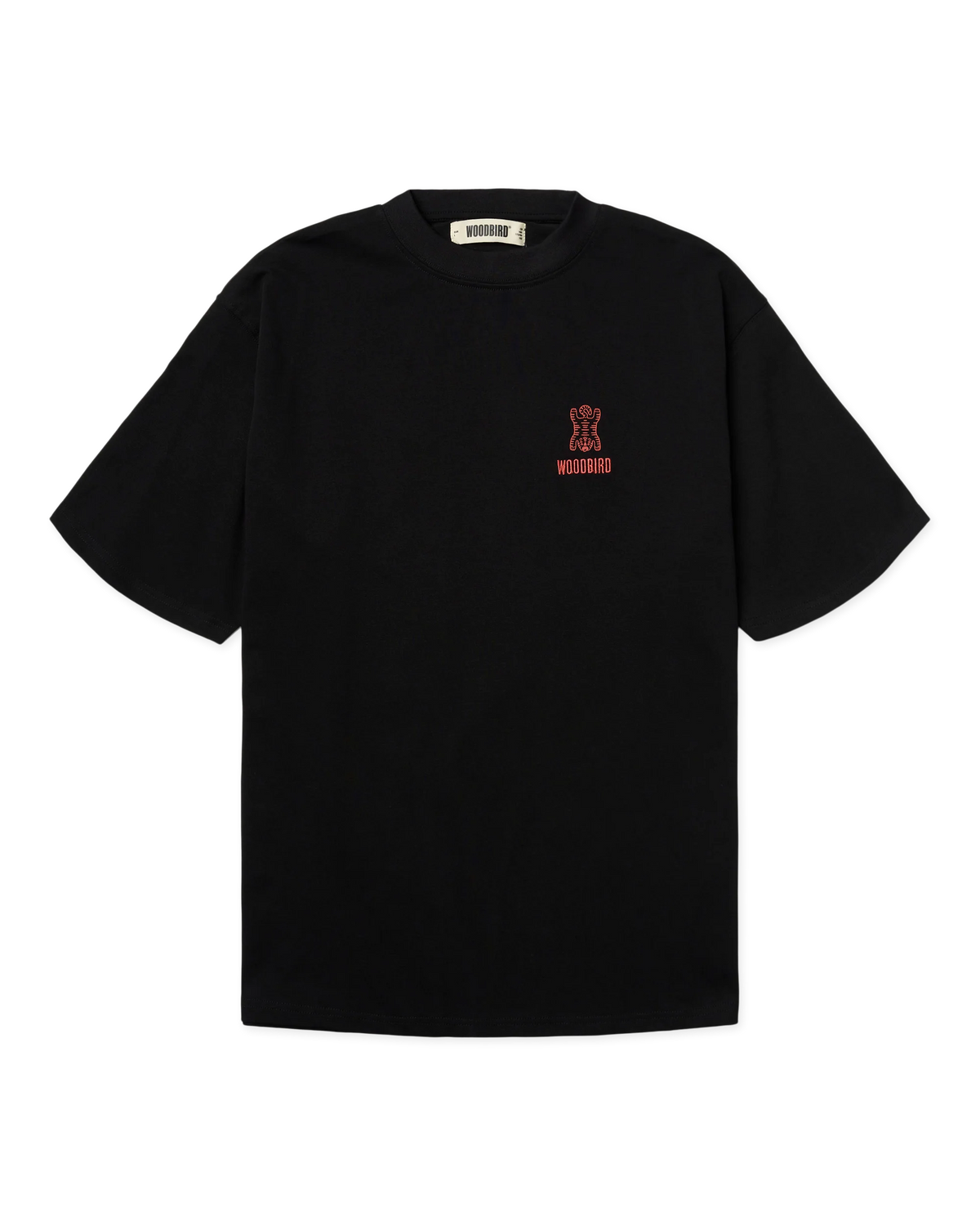 T-SHIRT CASUAL FIT CON GRAFICA IN COTONE NERO