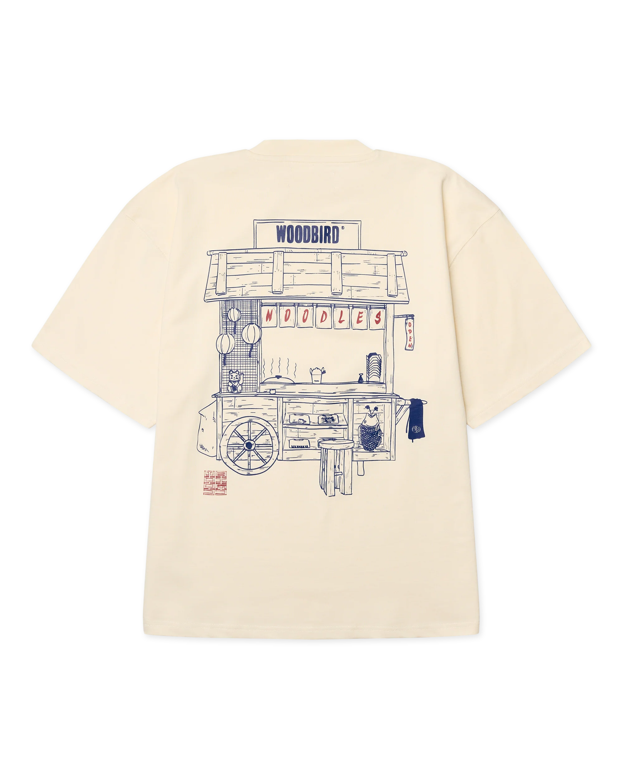 T-SHIRT BOXY FIT NOODLES IN COTONE OFF WHITE