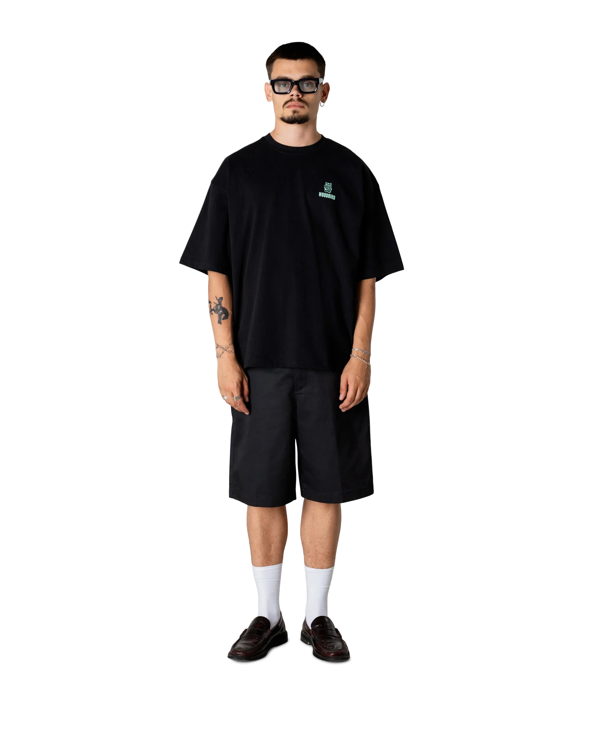 T-SHIRT BOXY FIT IN COTONE NERO