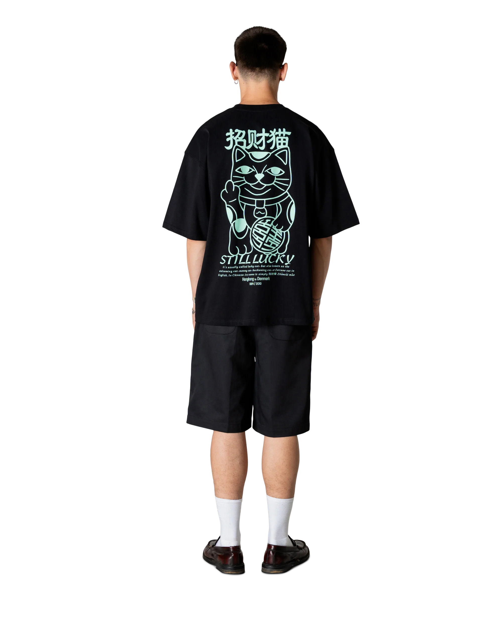 T-SHIRT BOXY FIT IN COTONE NERO