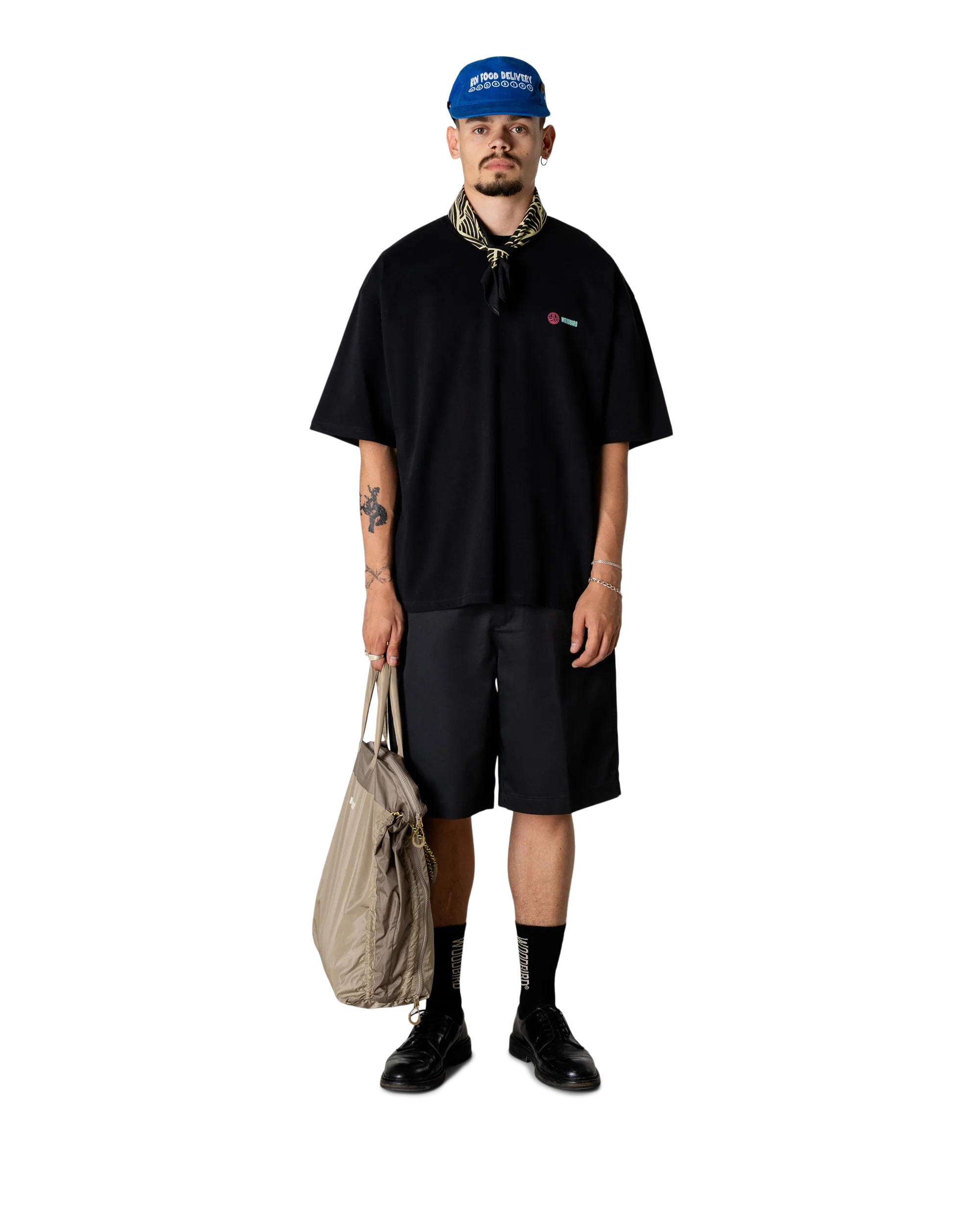 T-SHIRT BOXY FIT IN COTONE NERO