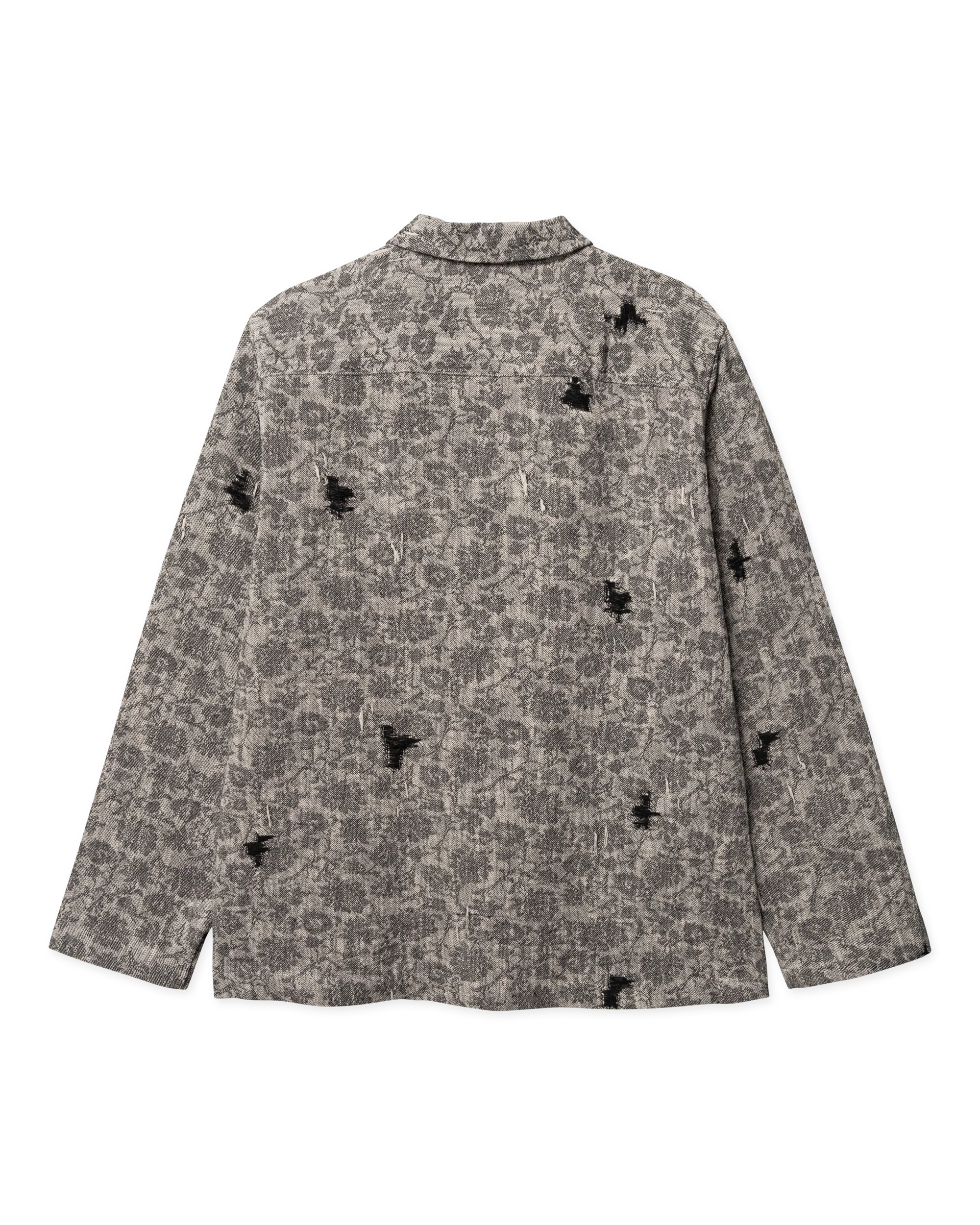 OVERSHIRT OVERSIZE IN COTONE GRIGIO E NERO