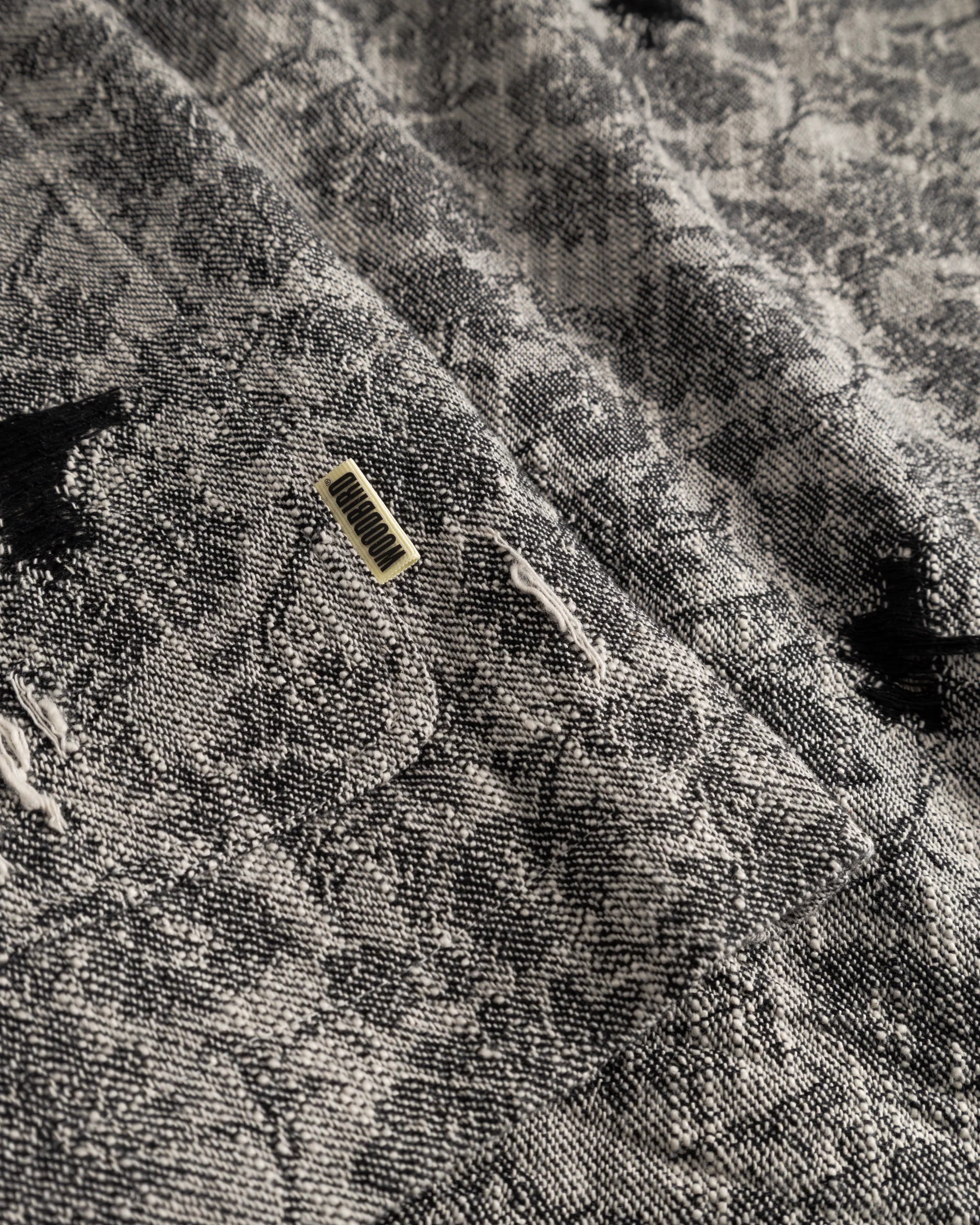 OVERSHIRT OVERSIZE IN COTONE GRIGIO E NERO