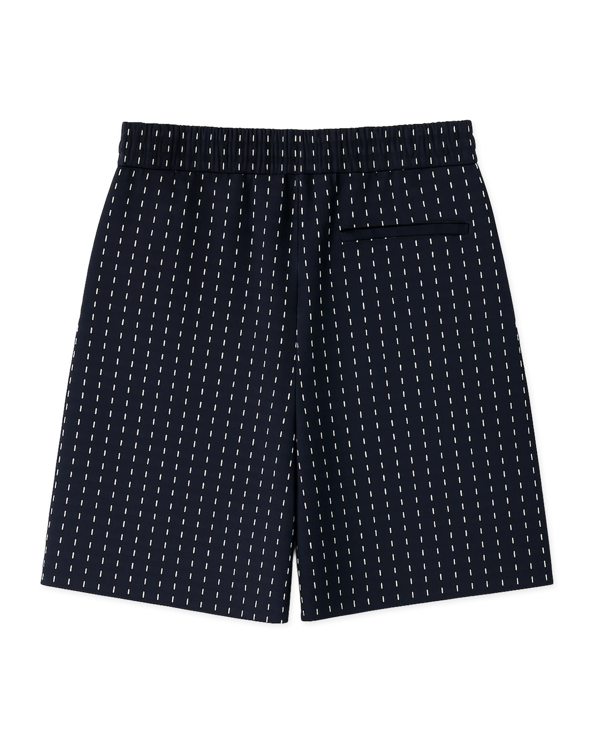 SHORTS CASUAL FIT IN COTONE NAVY SCURO