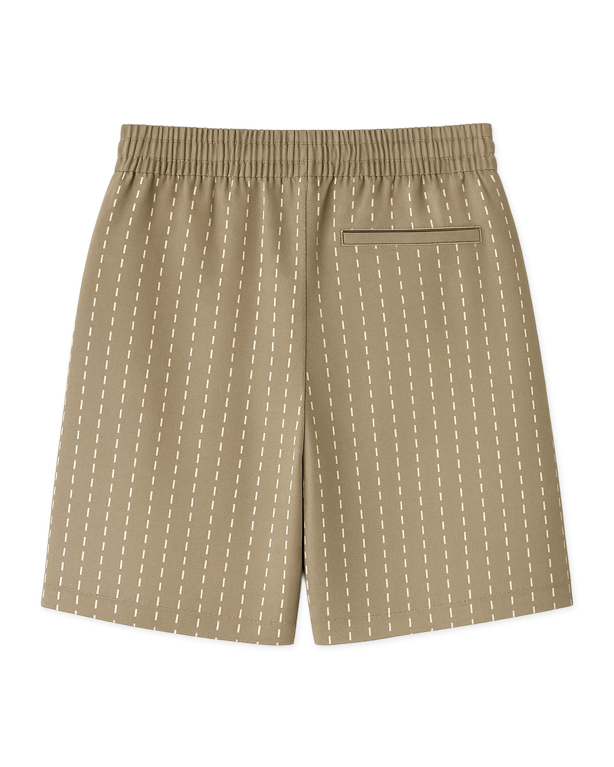 SHORTS CASUAL FIT IN COTONE STONE