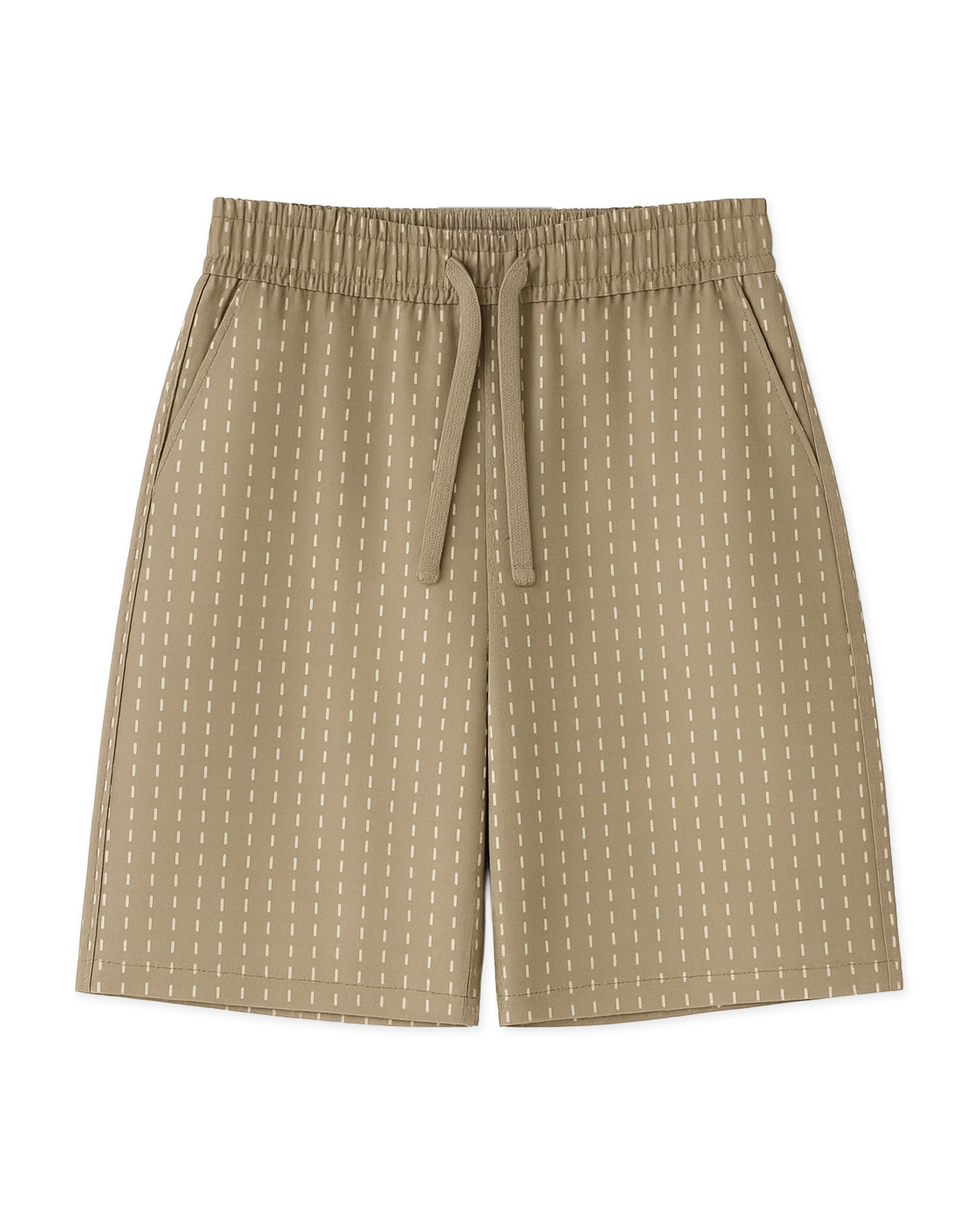 SHORTS CASUAL FIT IN COTONE STONE