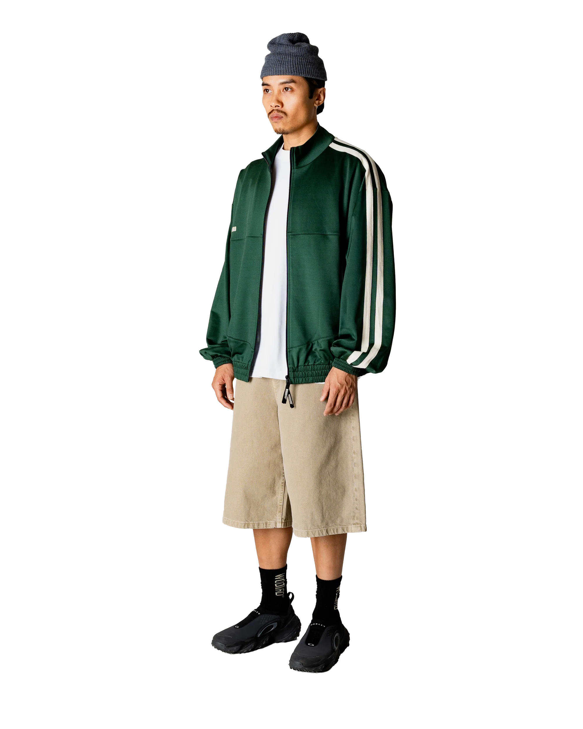 GIACCA TRACK LOOSE FIT VERDE PINO