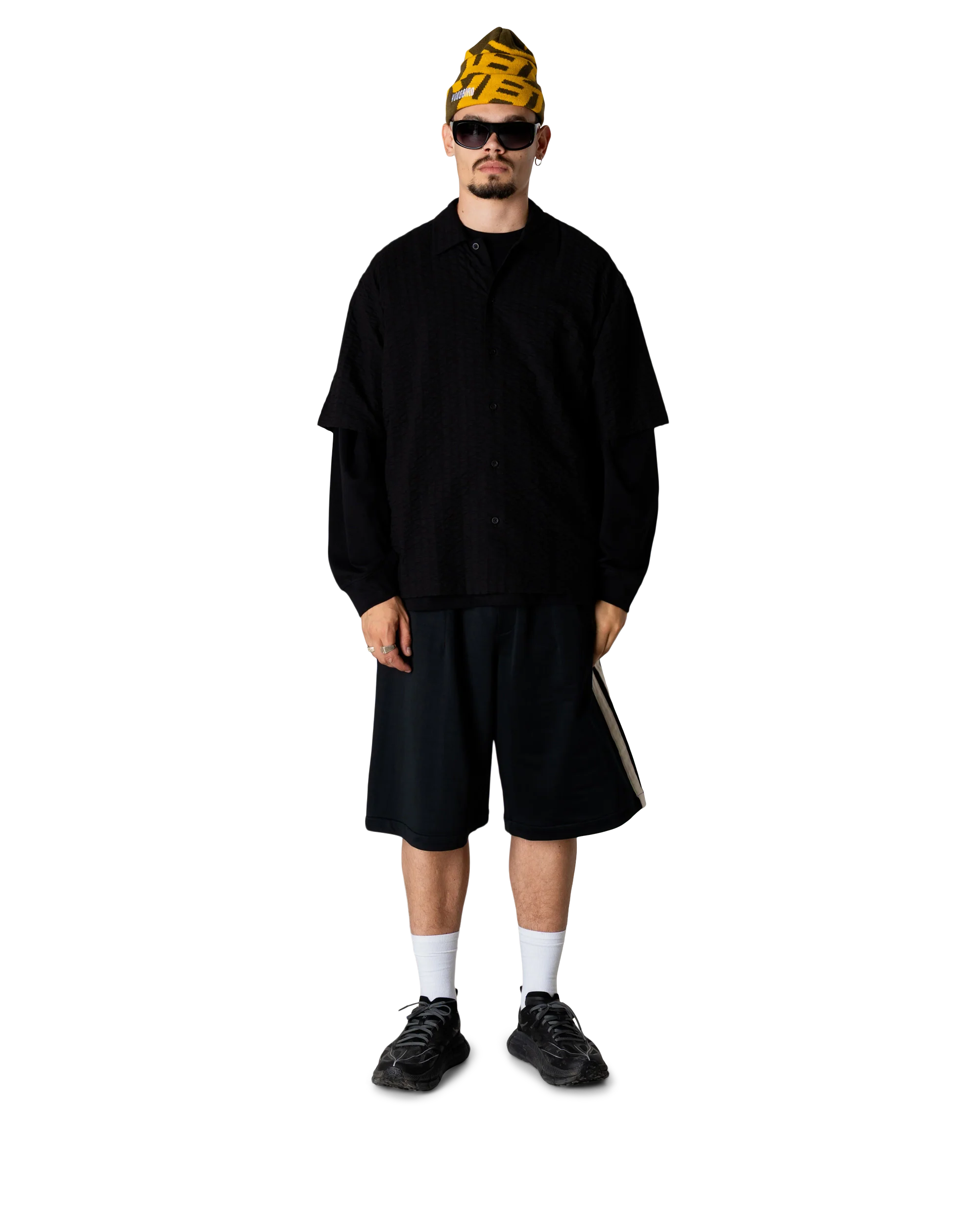 SHORTS FIT AMPIO NERI