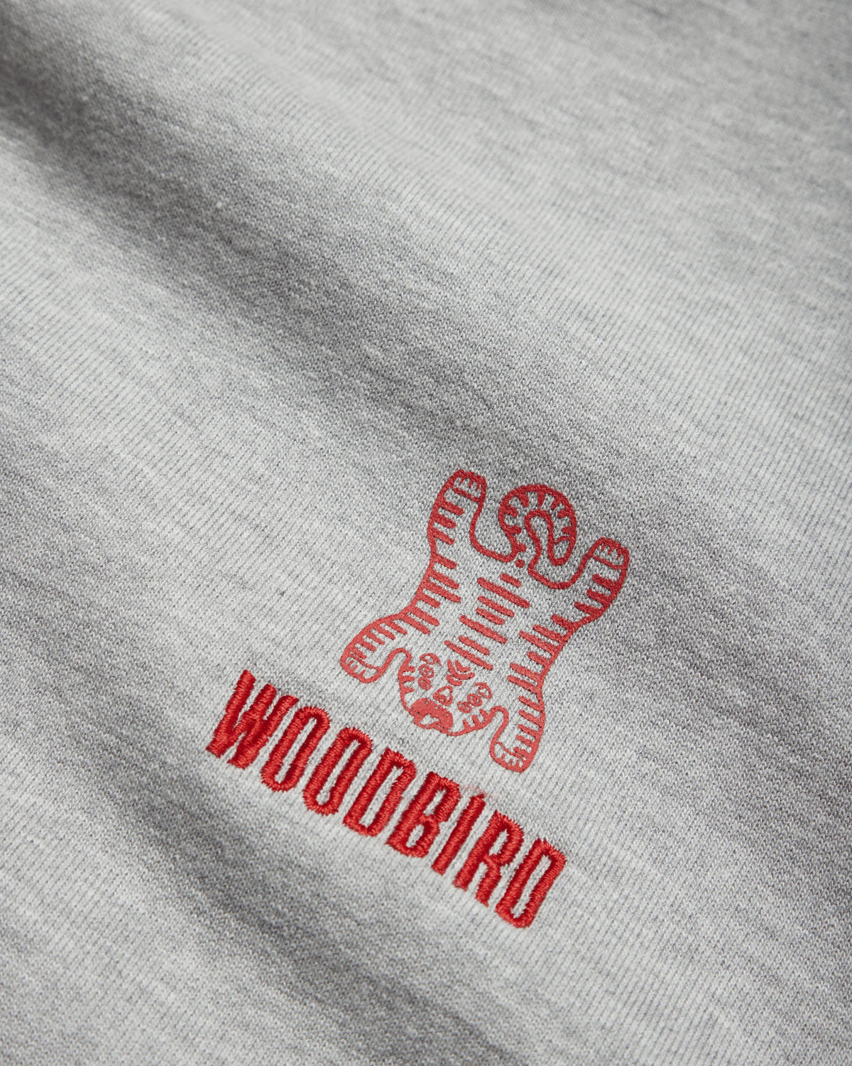 FELPA GIROCOLLO CON GRAFICA IN COTONE GRIGIO