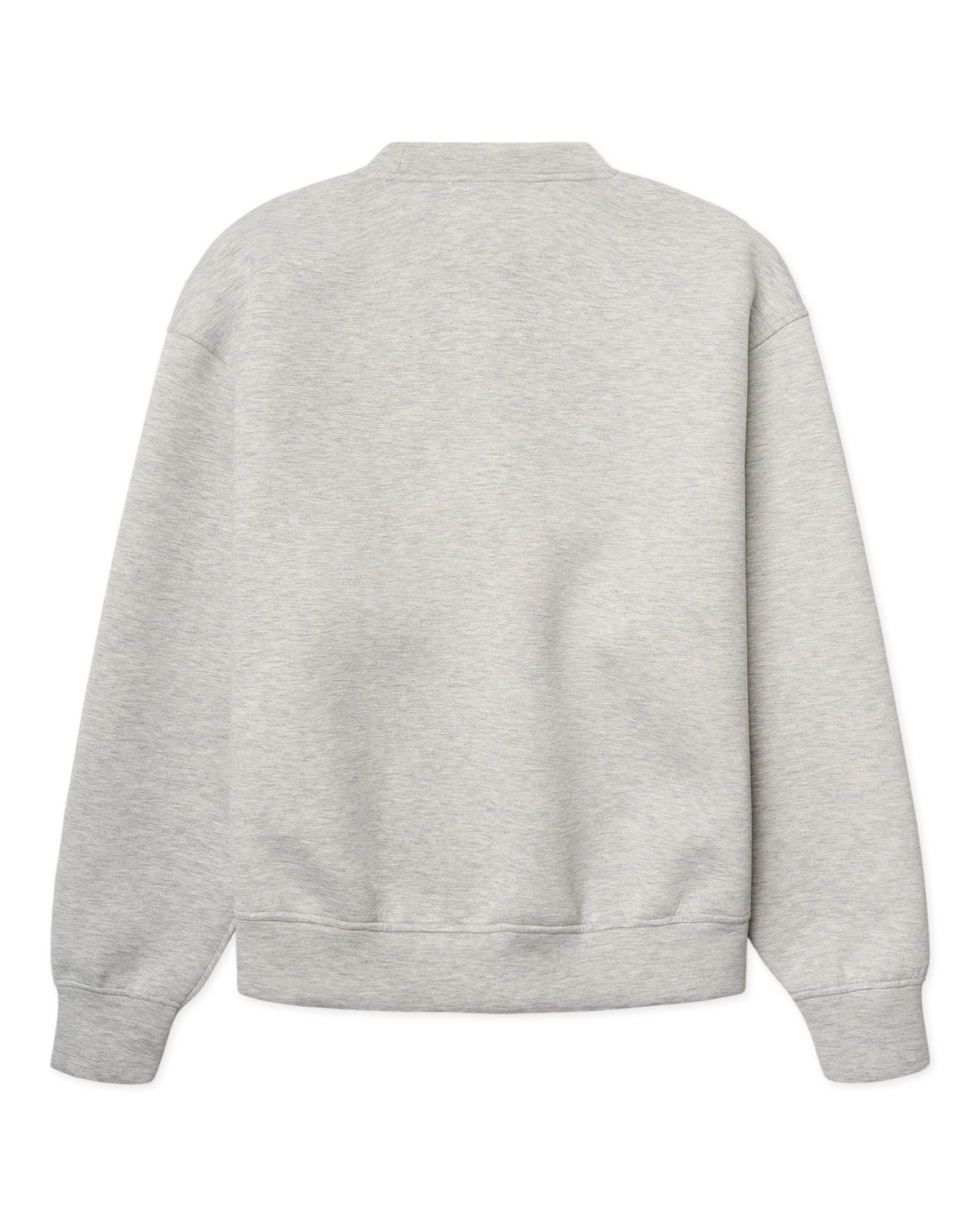 FELPA GIROCOLLO CASUAL FIT GRIGIA MELANGE