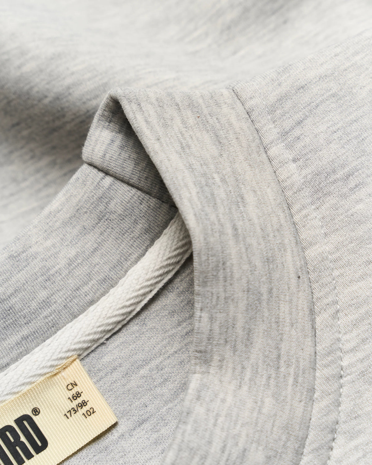 FELPA GIROCOLLO CASUAL FIT GRIGIA MELANGE