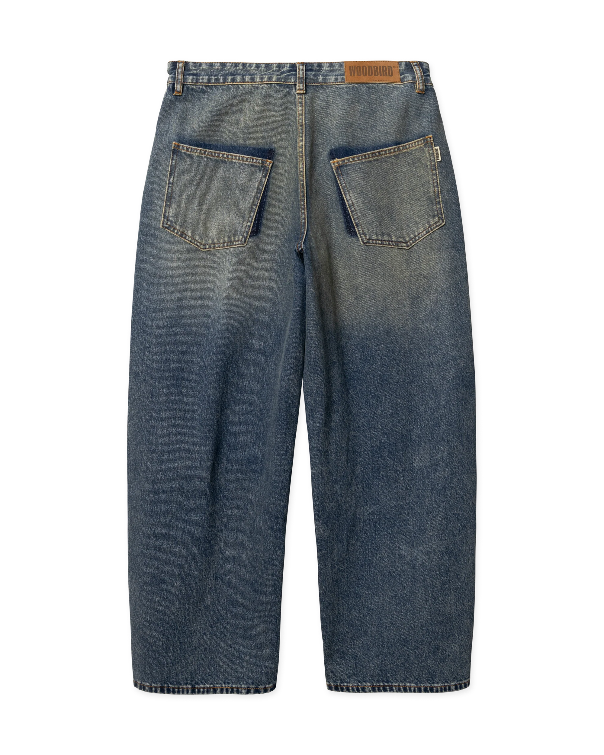 JEANS BAGGY FIT IN COTONE BLU VINTAGE