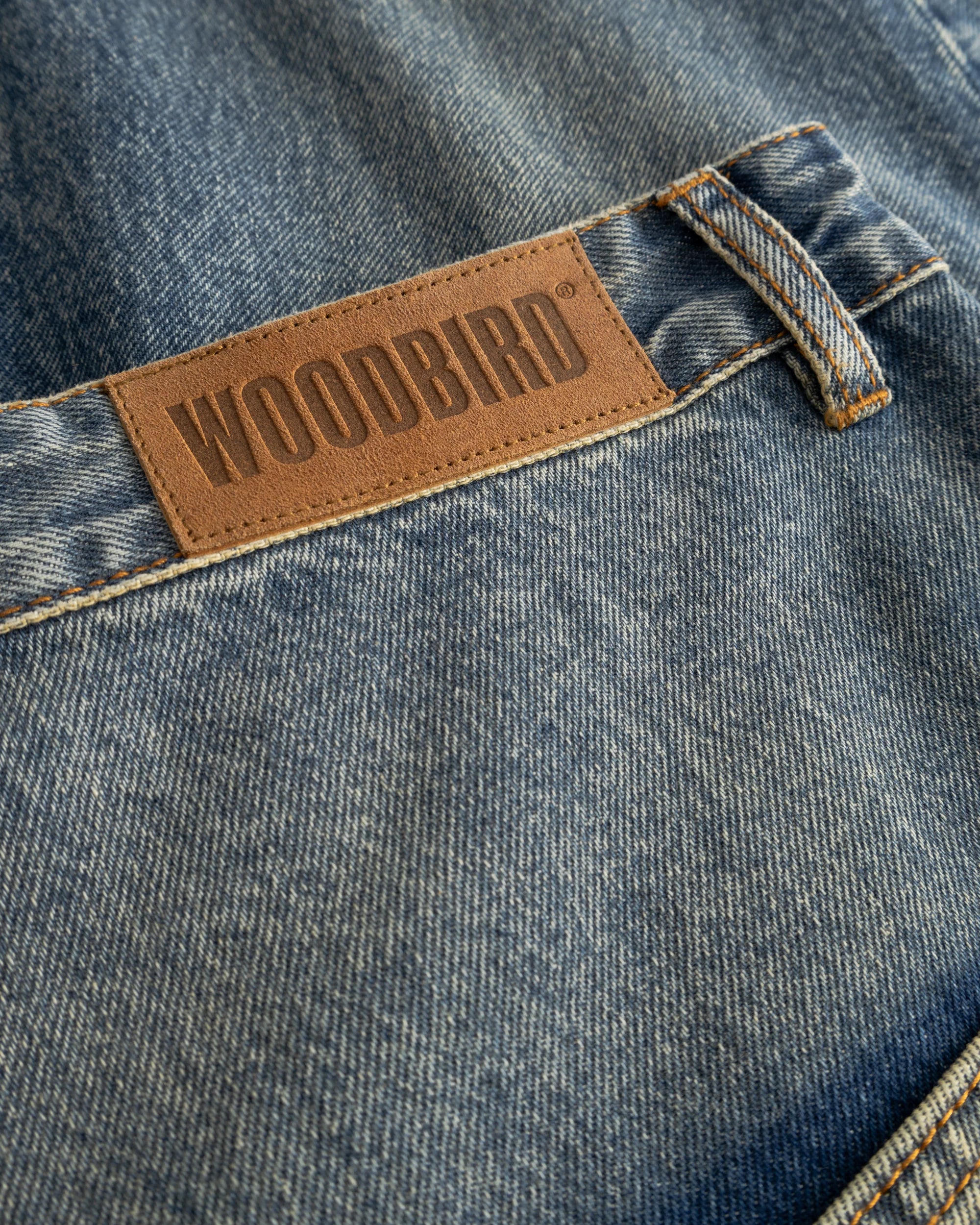 JEANS BAGGY FIT IN COTONE BLU VINTAGE
