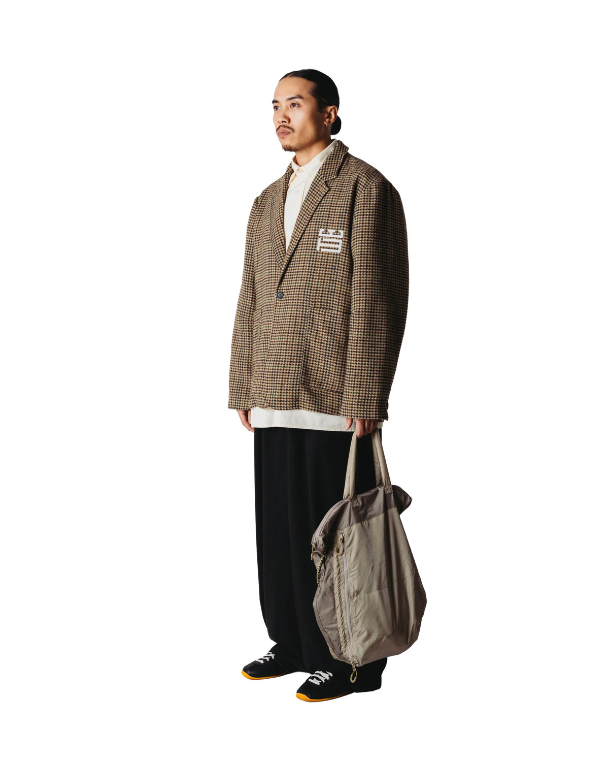 BLAZER OVERSIZED FIT MARRONE E VERDE