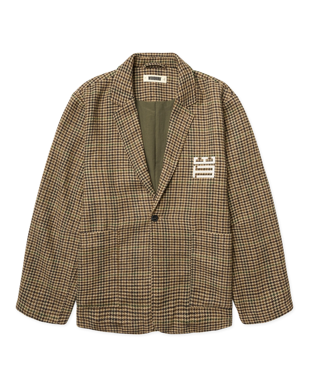 BLAZER OVERSIZED FIT MARRONE E VERDE
