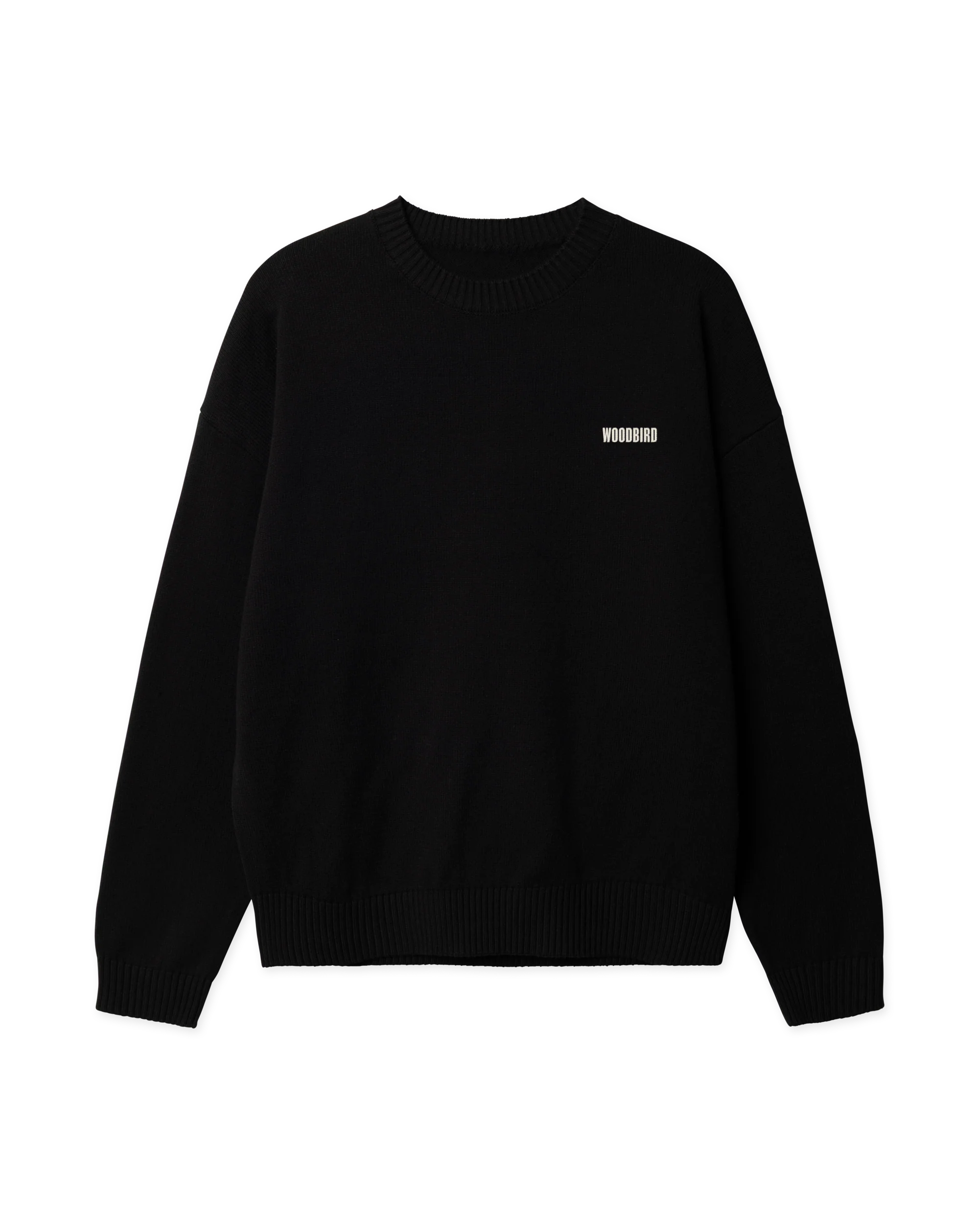 MAGLIONE GIROCOLLO CON GRAFICA LION NERO