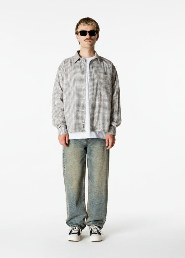 JEANS LOOSE FIT IN COTONE BLU SCURO