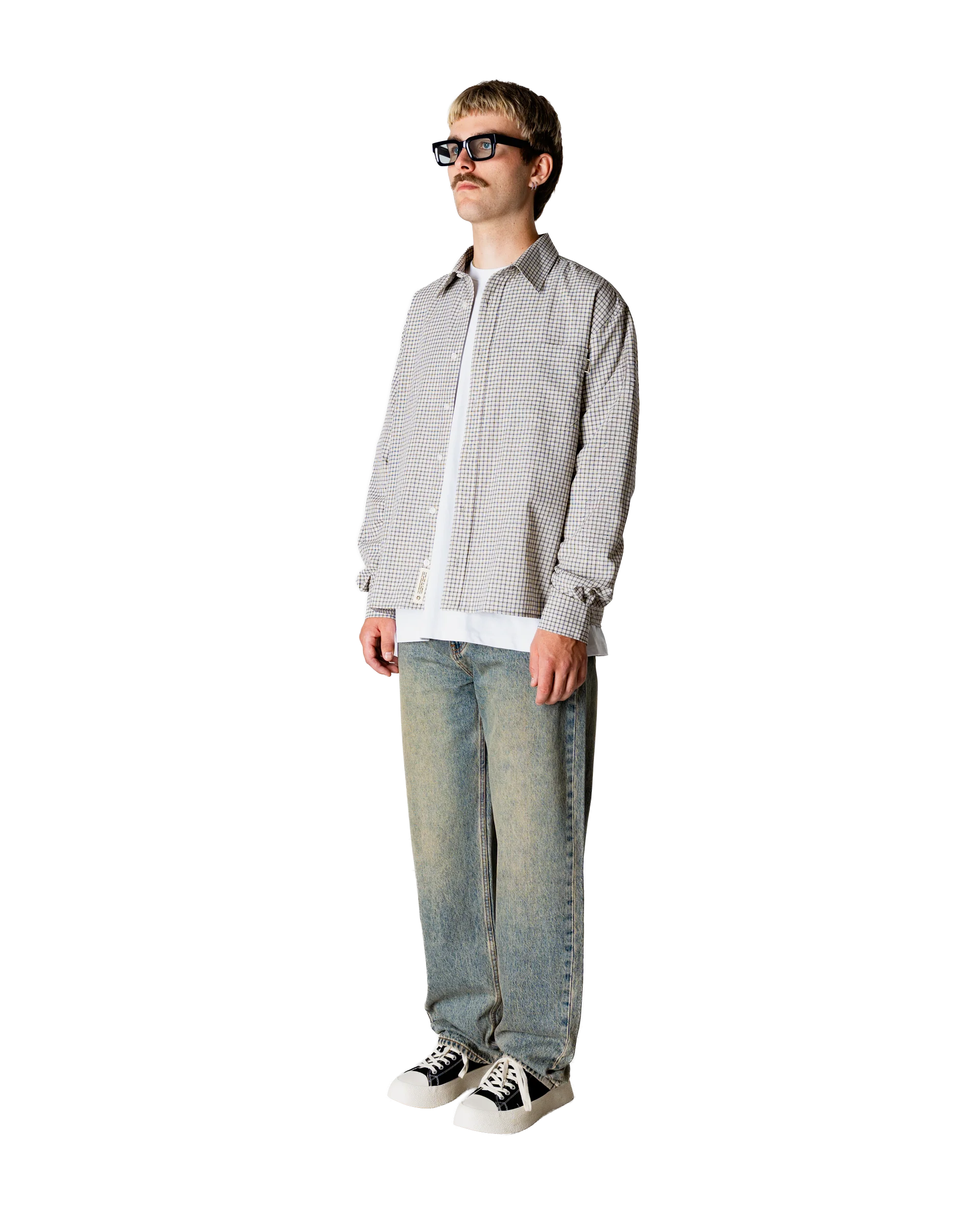 JEANS LOOSE FIT IN COTONE BLU SCURO