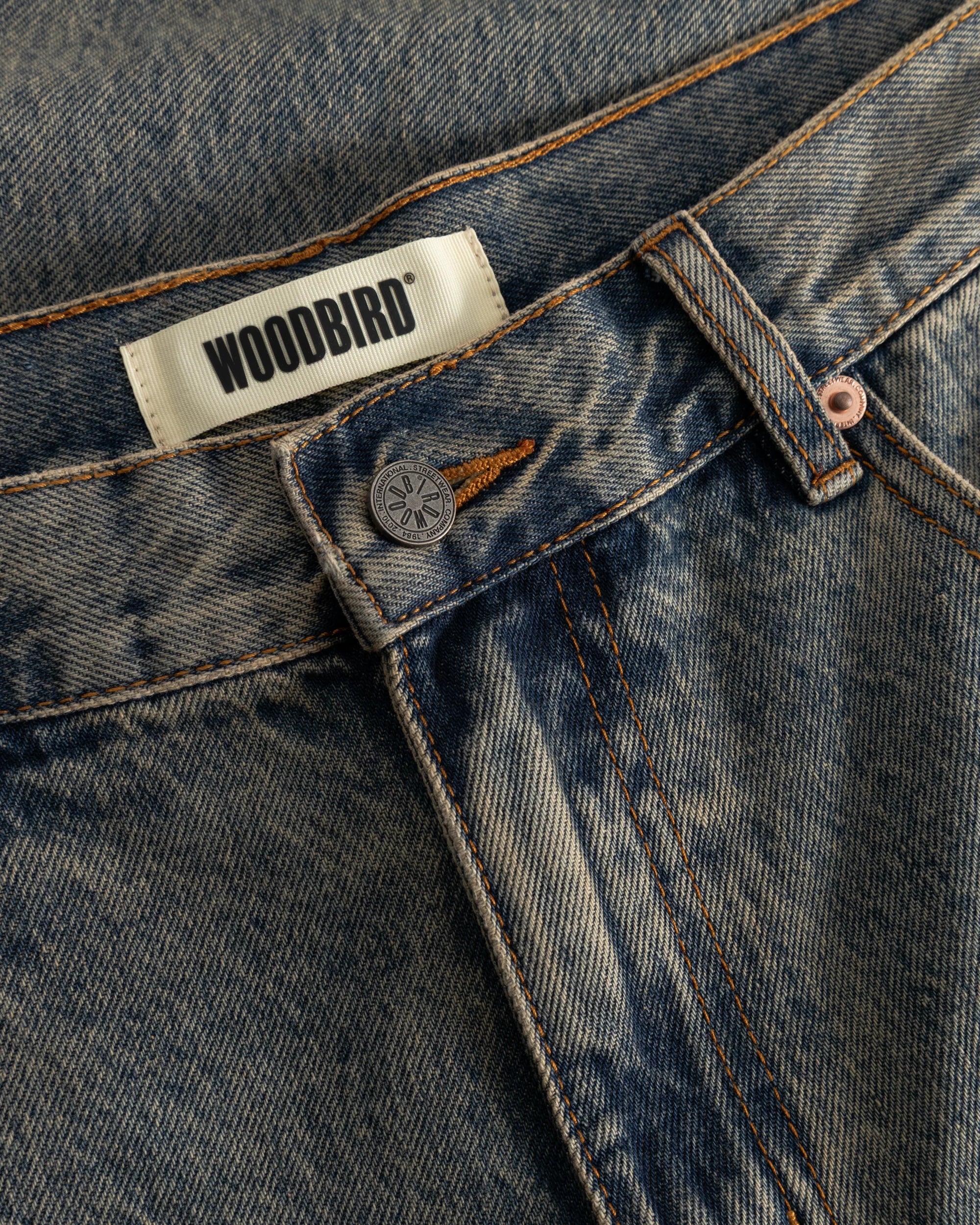 JEANS LOOSE FIT IN COTONE BLU SCURO