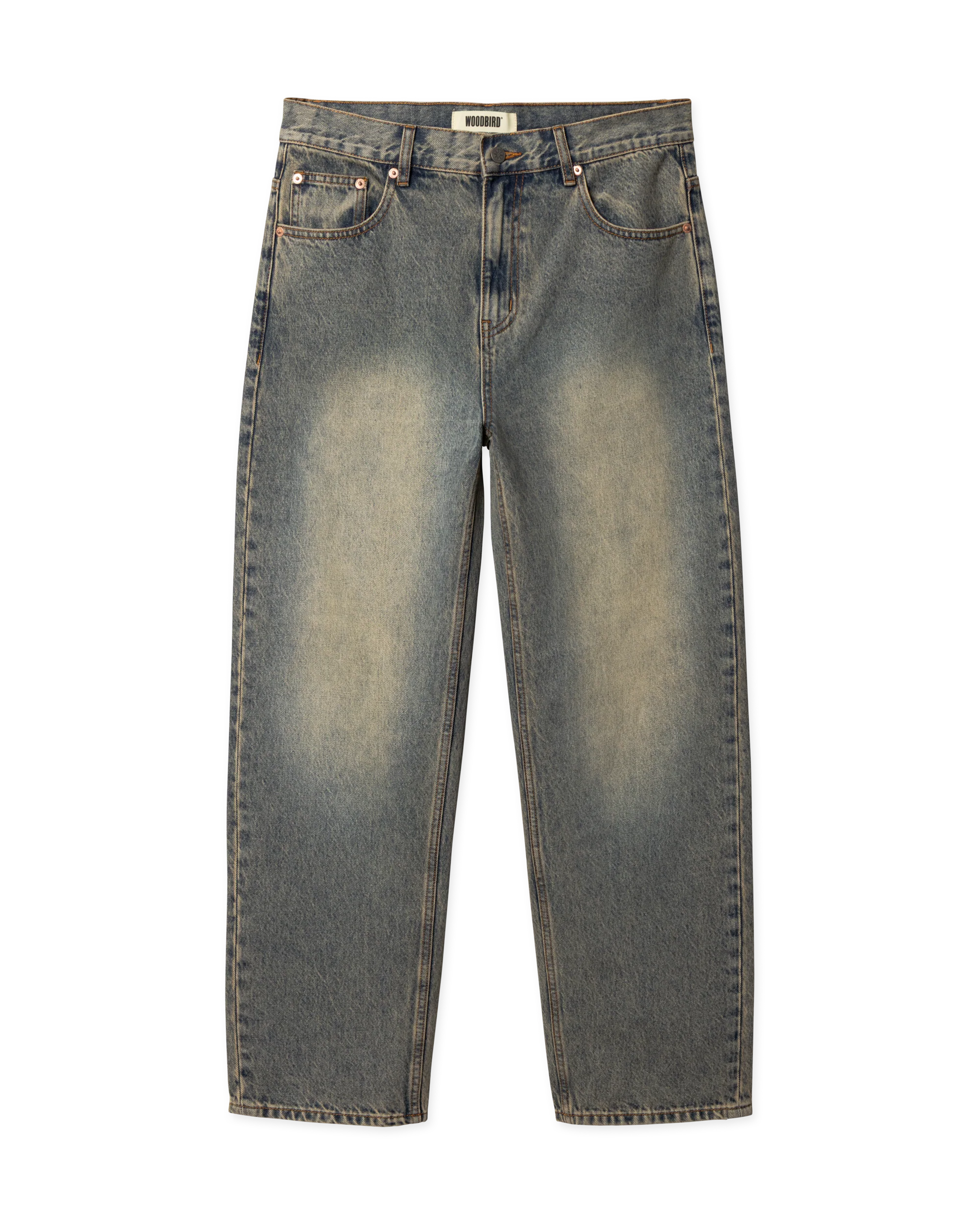 JEANS LOOSE FIT IN COTONE BLU SCURO
